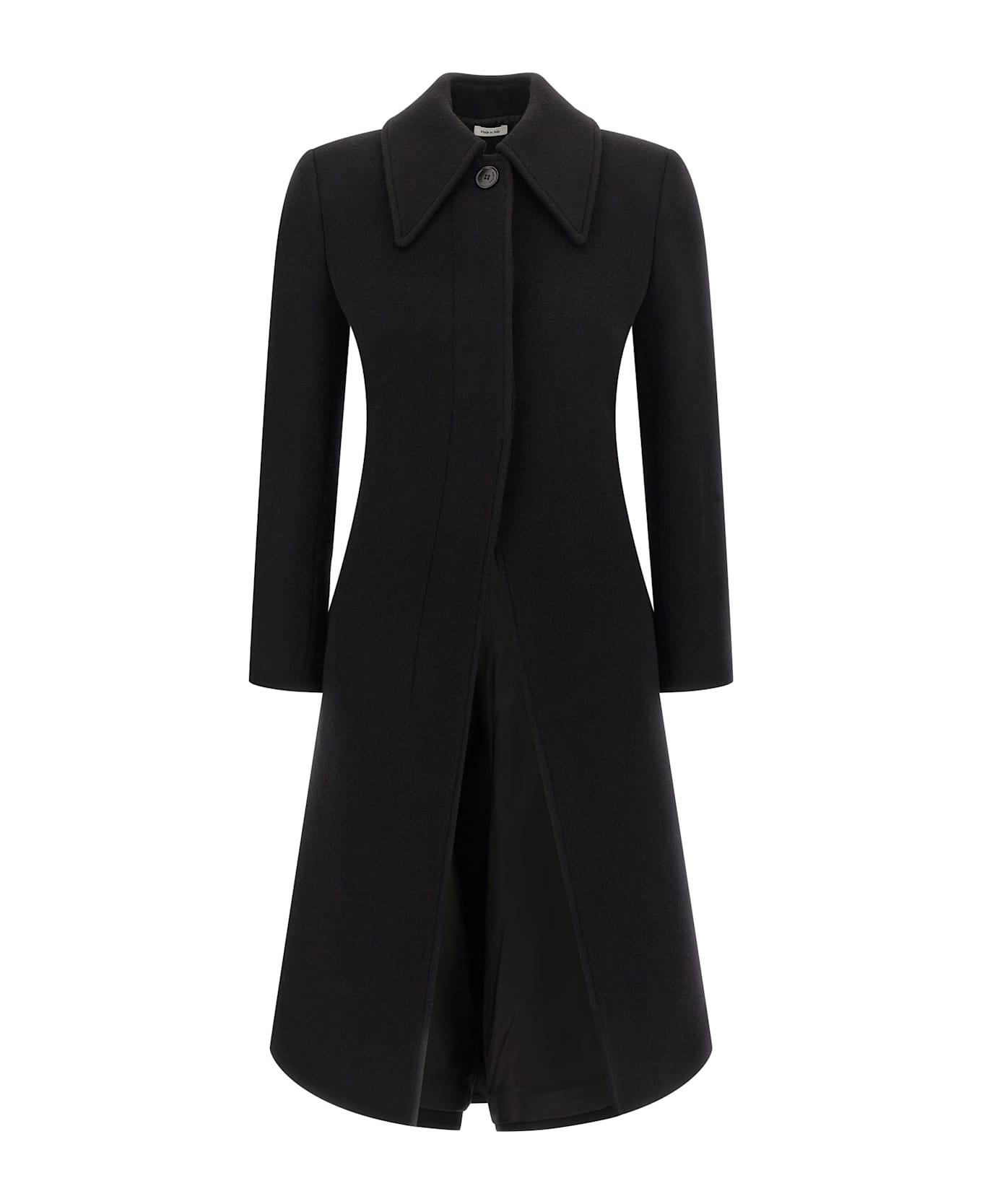 Alexander McQueen Wool And Cashmere Coat - BLACK