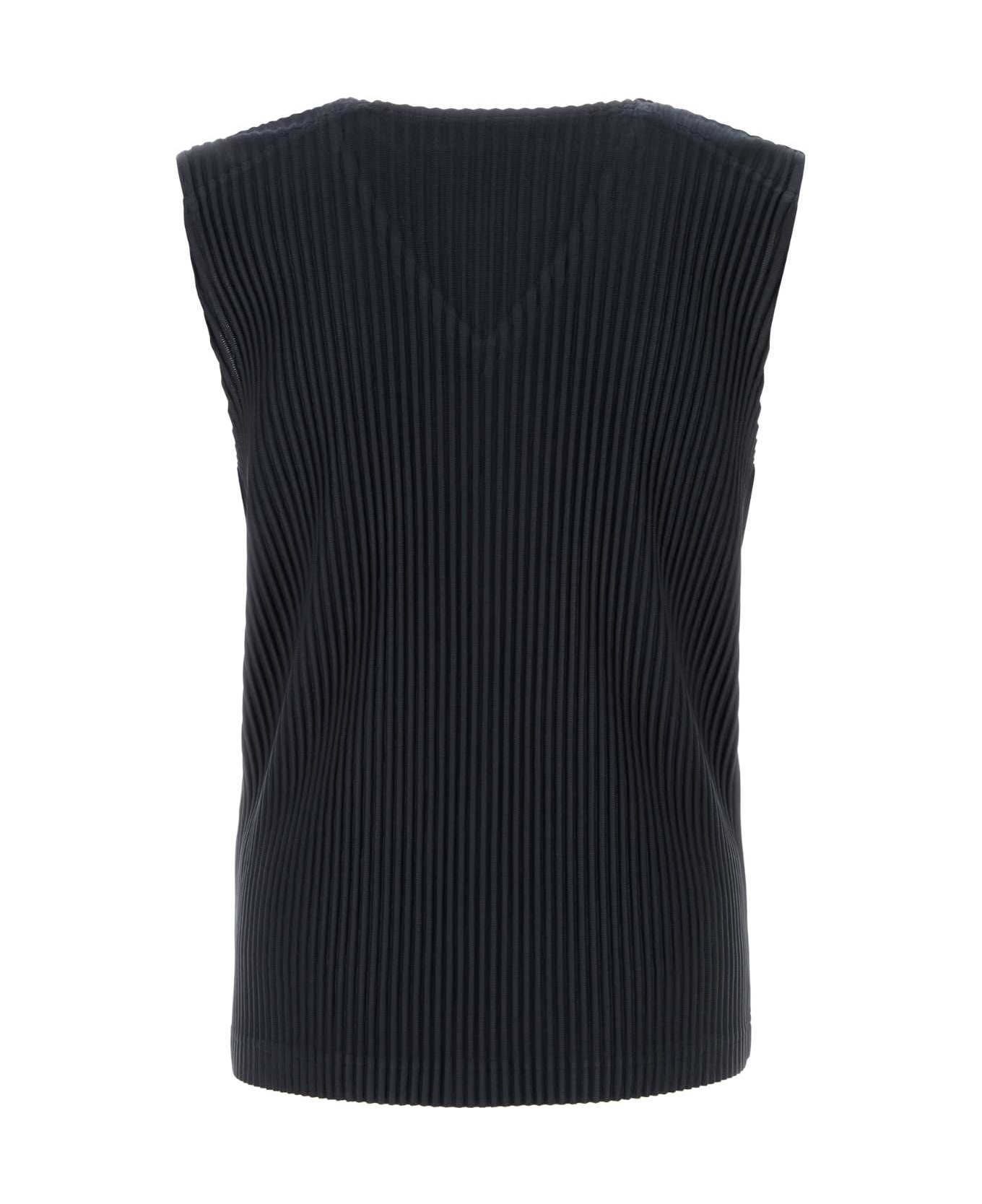 食品・日用品 半額ストア Blue Midnight Miyake Issey Plissé Homme Polyester Top Tank トップス