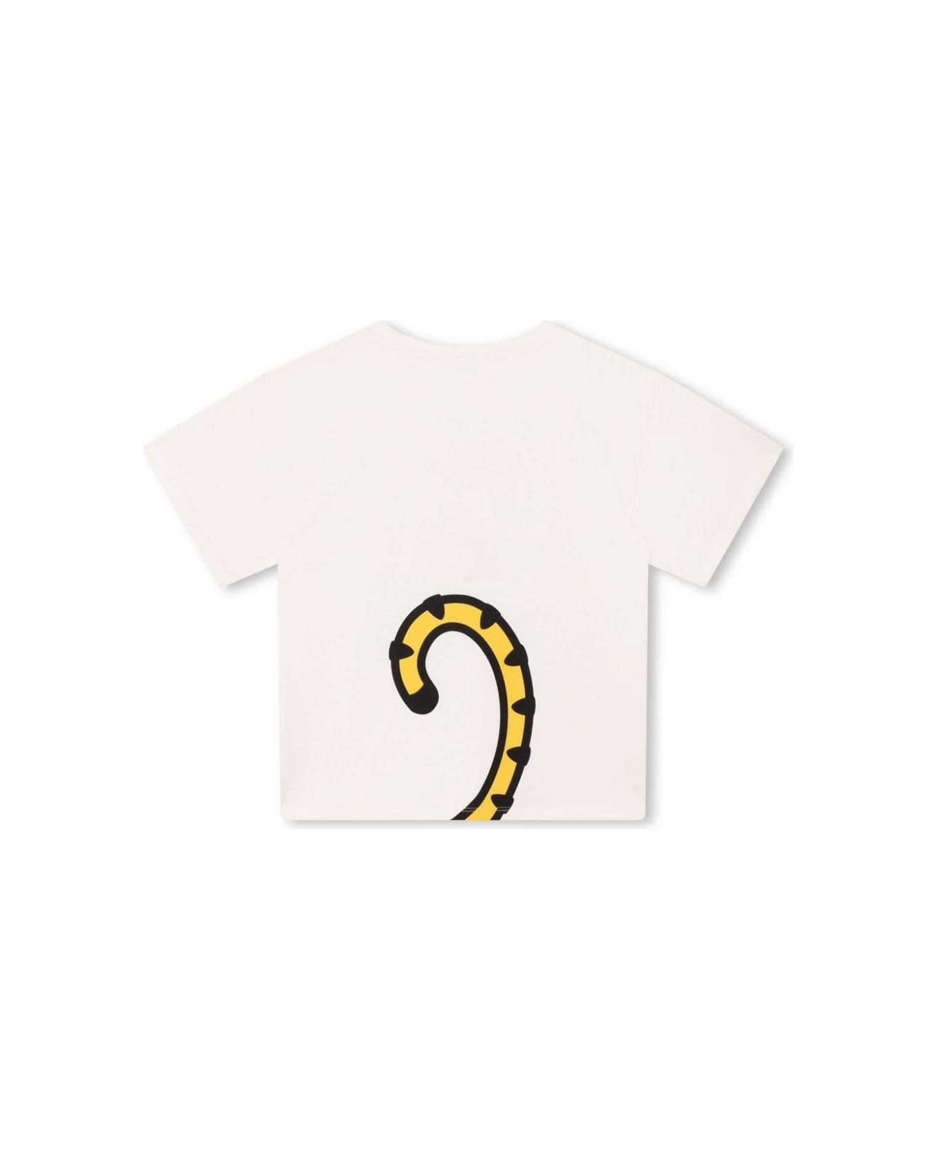 Kenzo Kids T-shirt Con Stampa - P Avorio Tシャツ＆ポロシャツ
