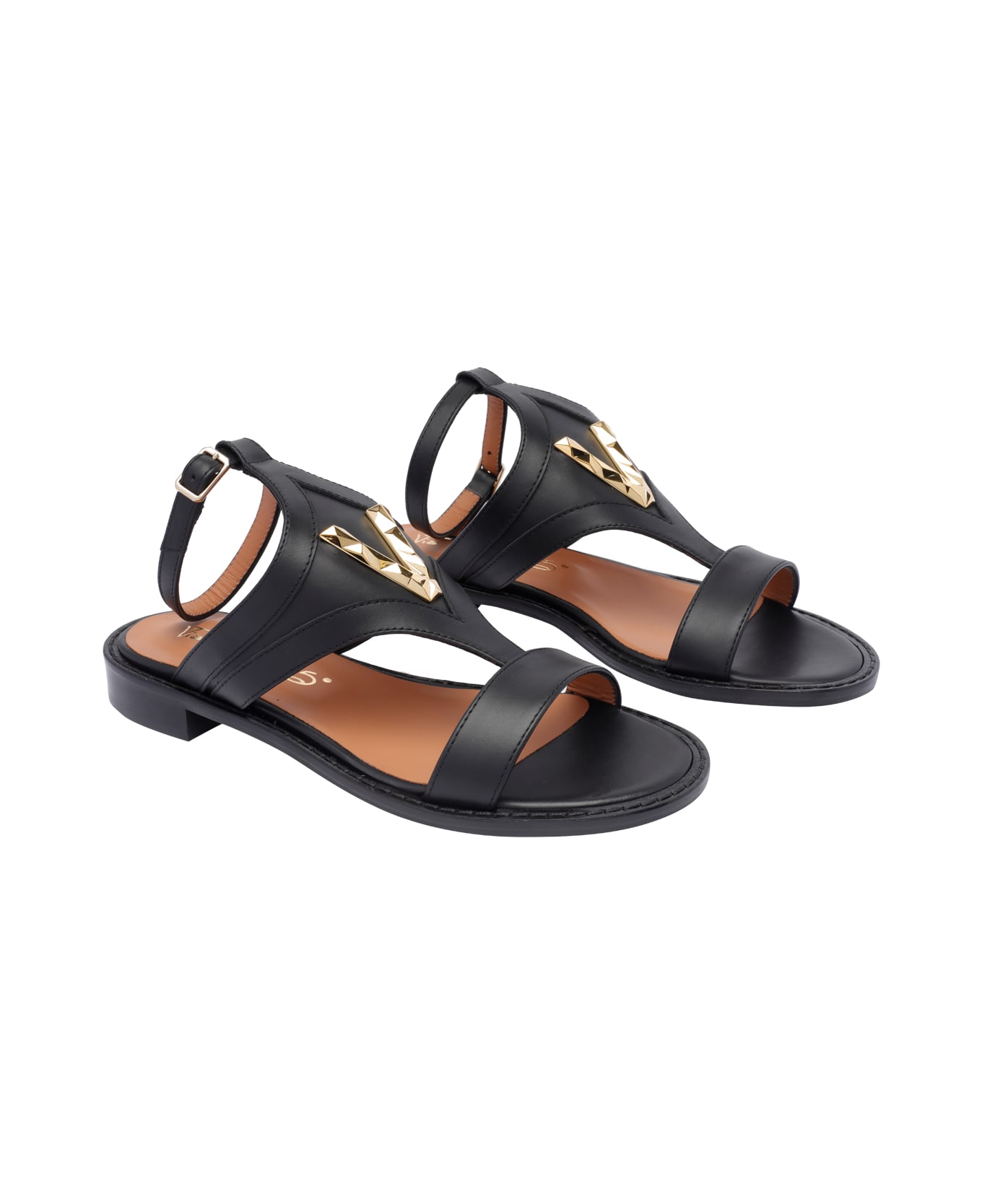 Via Roma 15 Sandals - Black