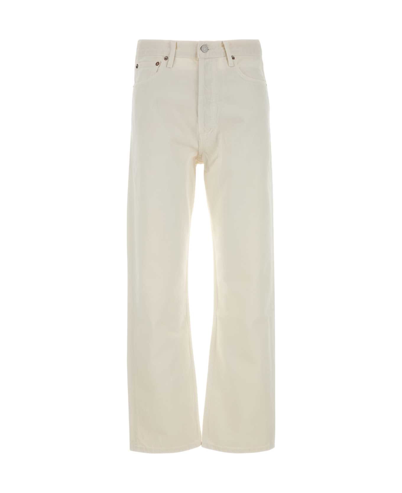 AGOLDE White Denim Jeans - FORTUNECOOKIENATURAL