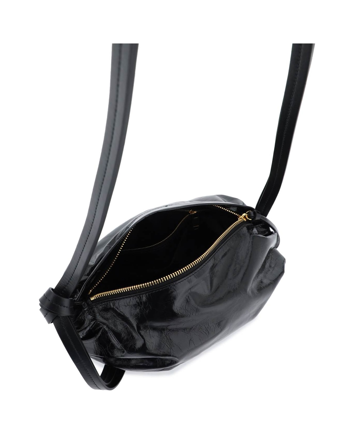 Jil Sander 'crossbody' Small Black Calf Leather Bag - Black ショルダーバッグ