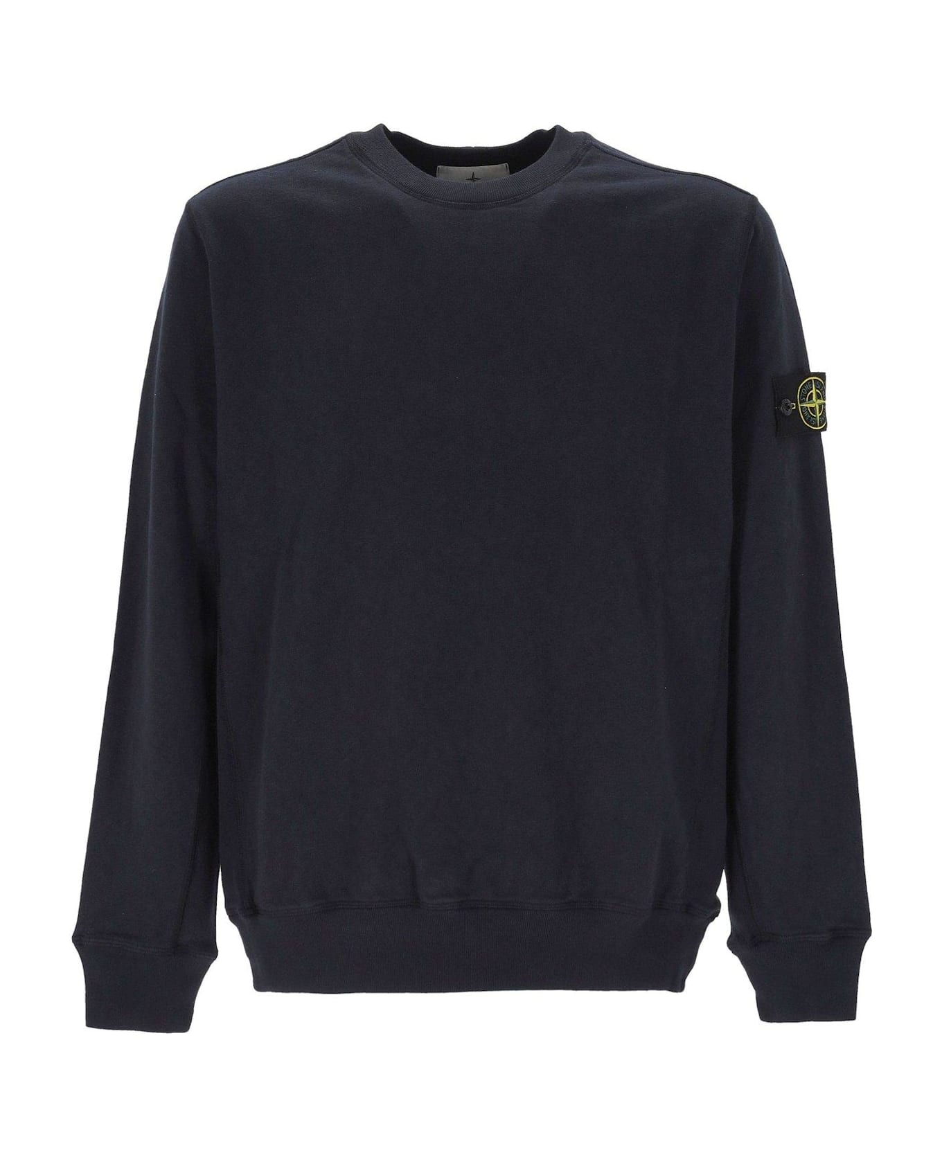 Stone Island Compass-badge Crewneck Sweatshirt - BLUE
