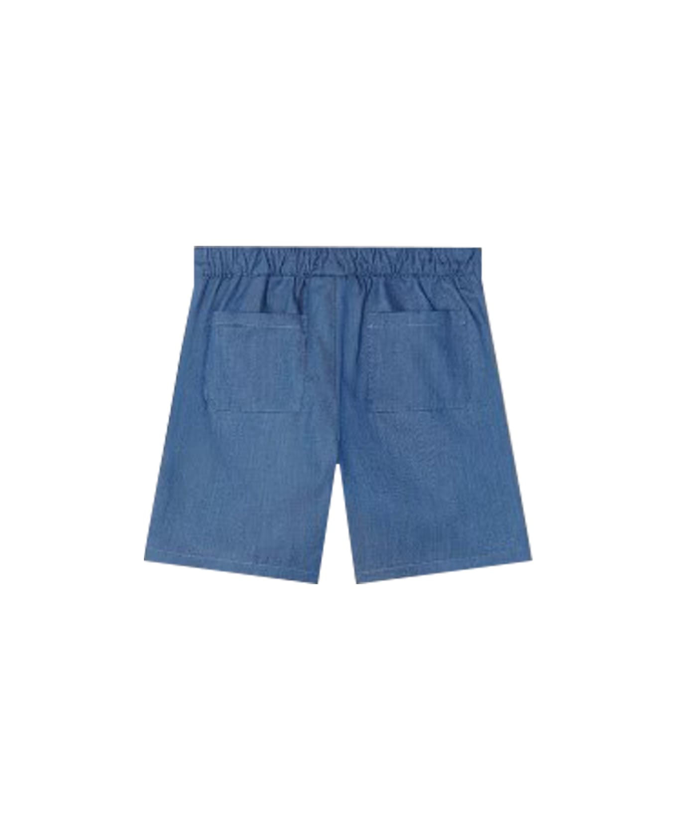 Versace Medusa Baby Shorts In Chambray - Blue ボトムス