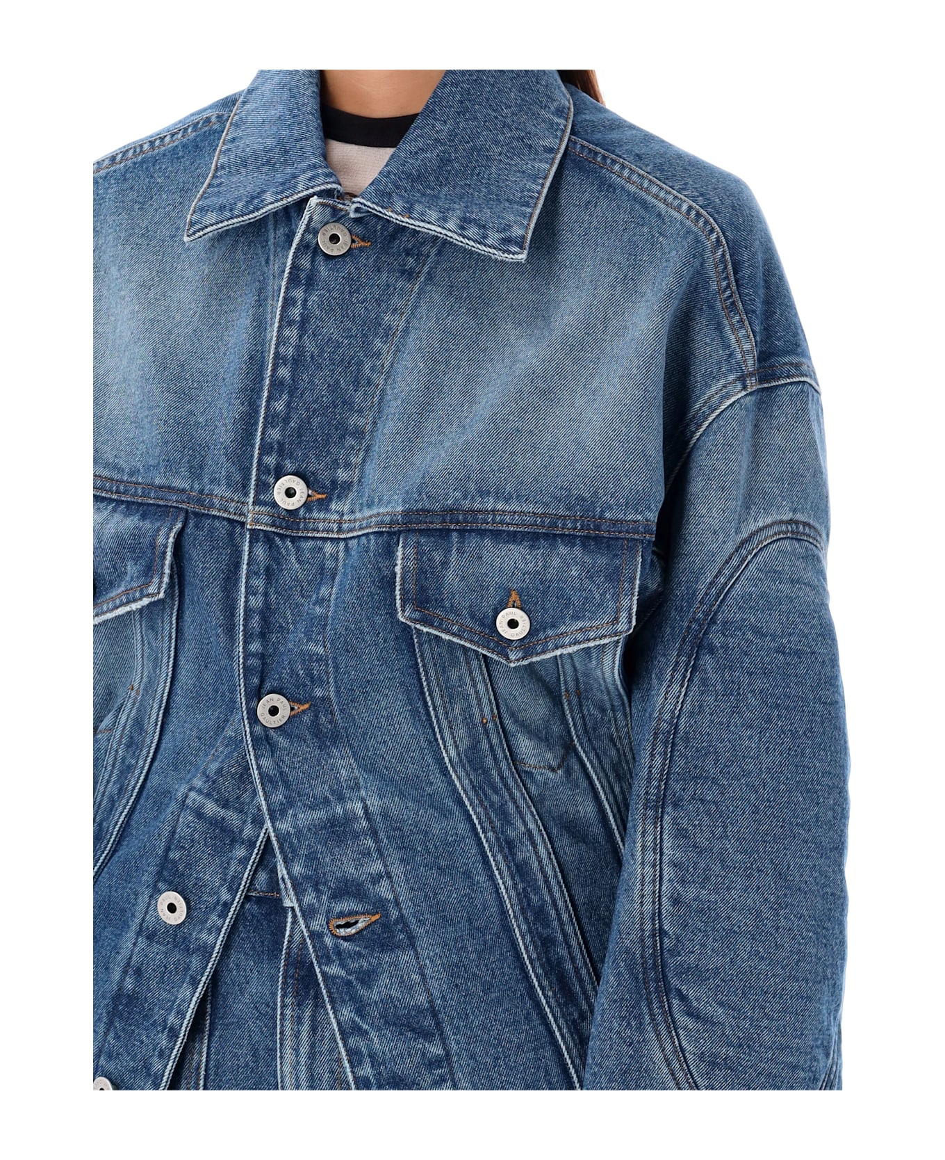 Jean Paul Gaultier Denim Jacket Lacing - VINTAGE BLUE コート＆ジャケット