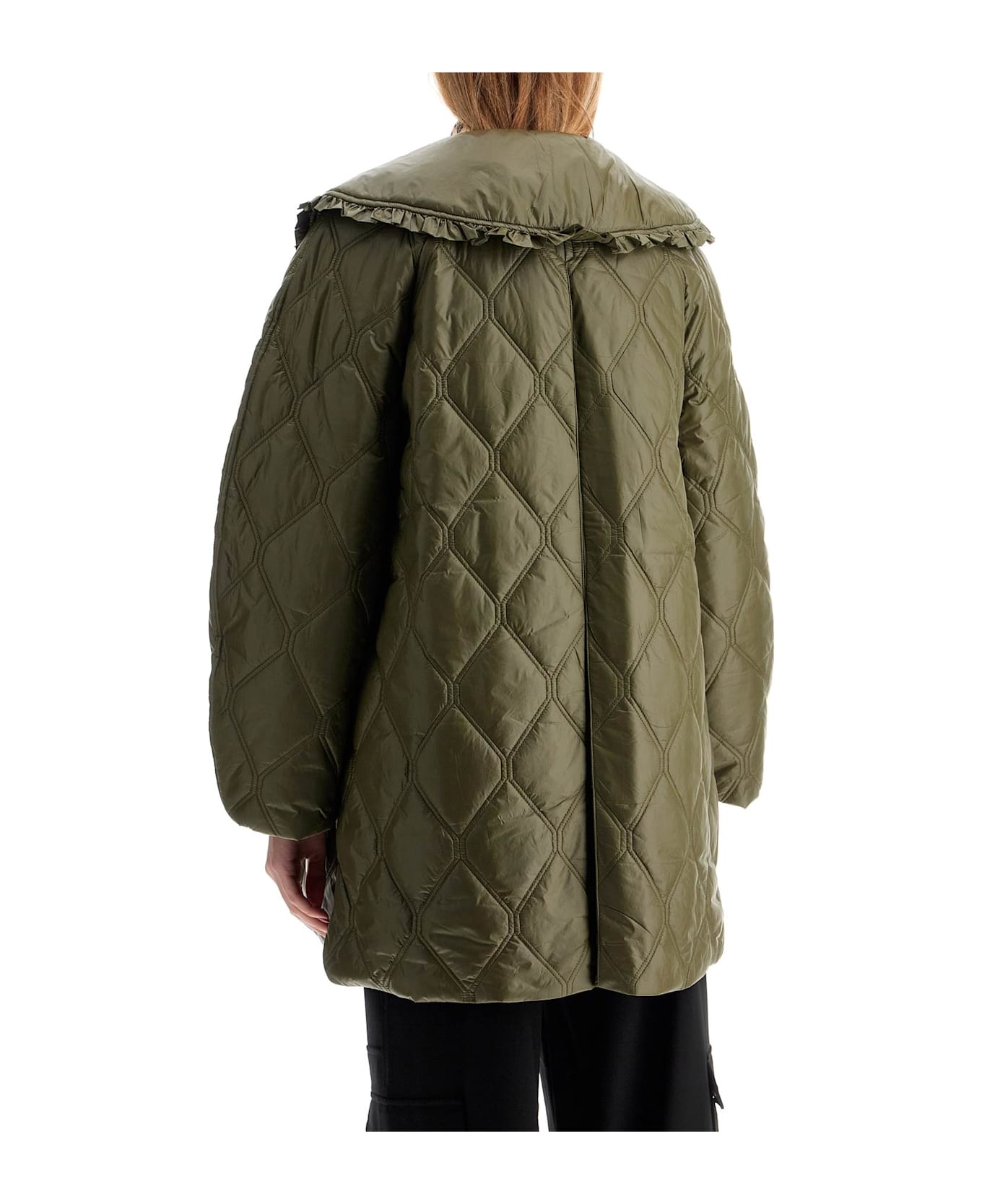 Ganni Lightweight Down Jacket - KALAMATA (Green)
