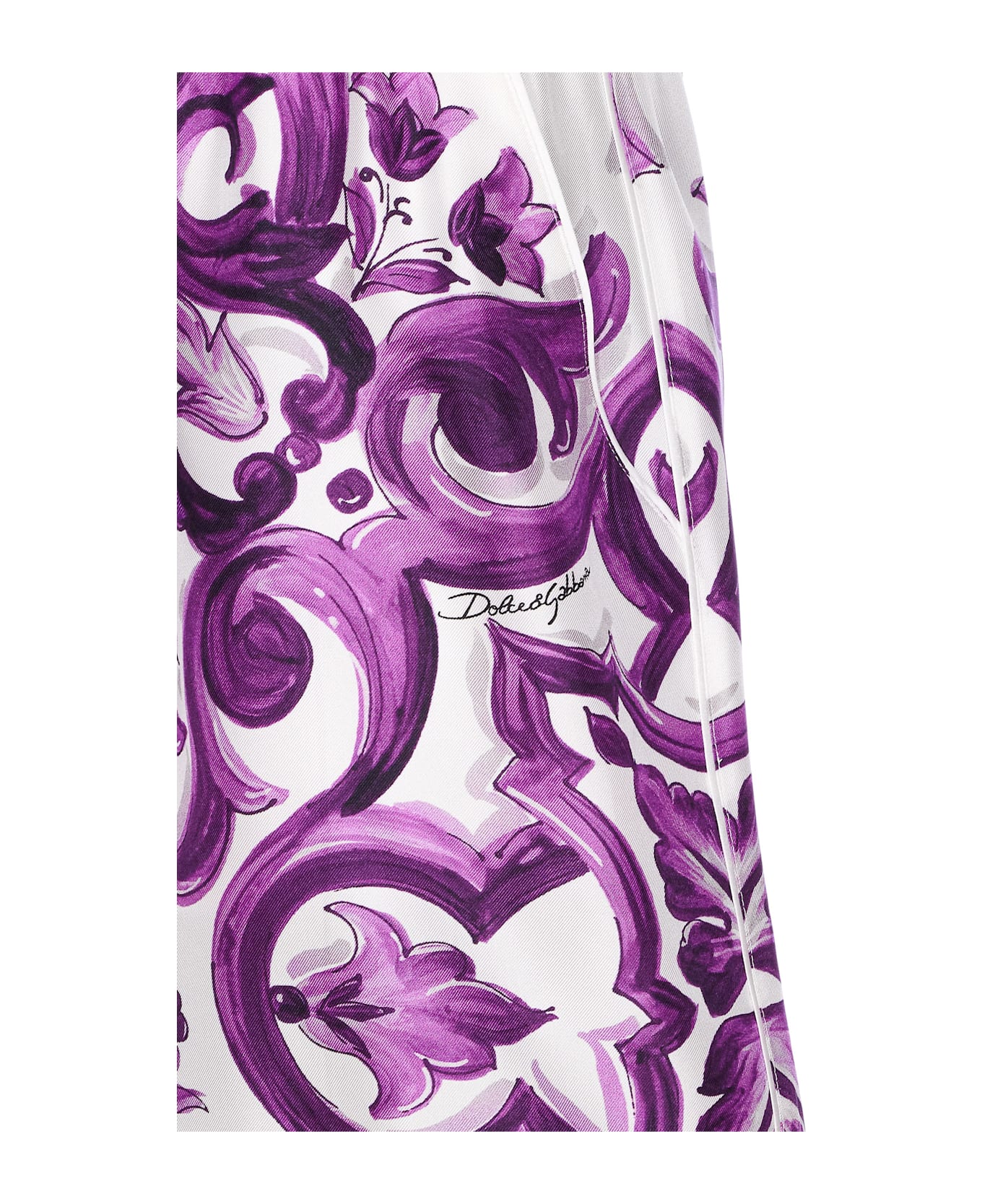 Dolce 
Gabbana Majolica Print Shorts - MAIOLICA 1L VIOLA