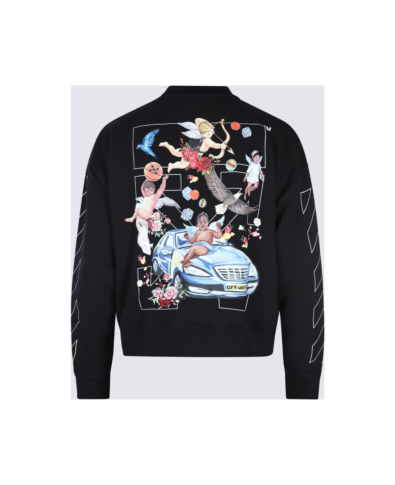 Black Cotton Sweatshirt