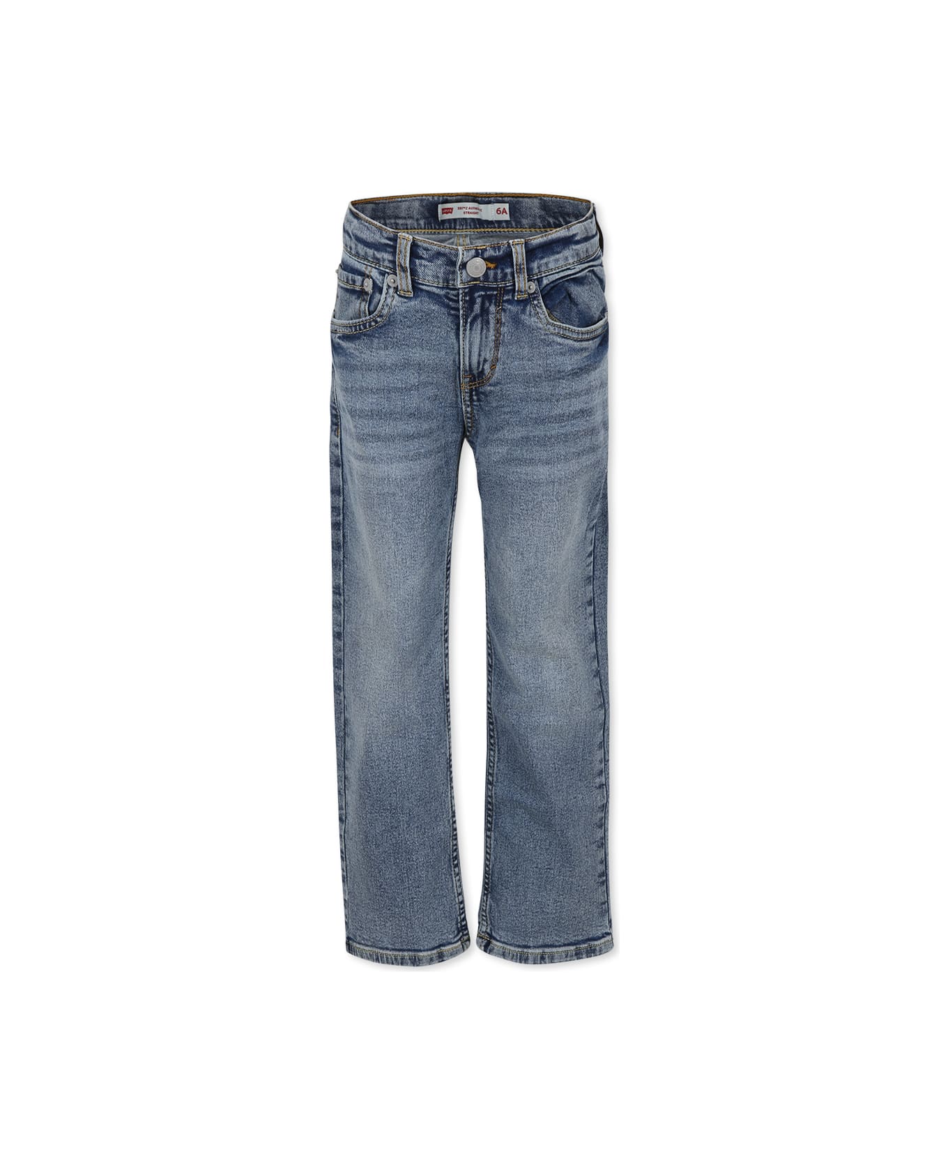 Levi's Blue 551z Jeans For Boy With Logo - Denim