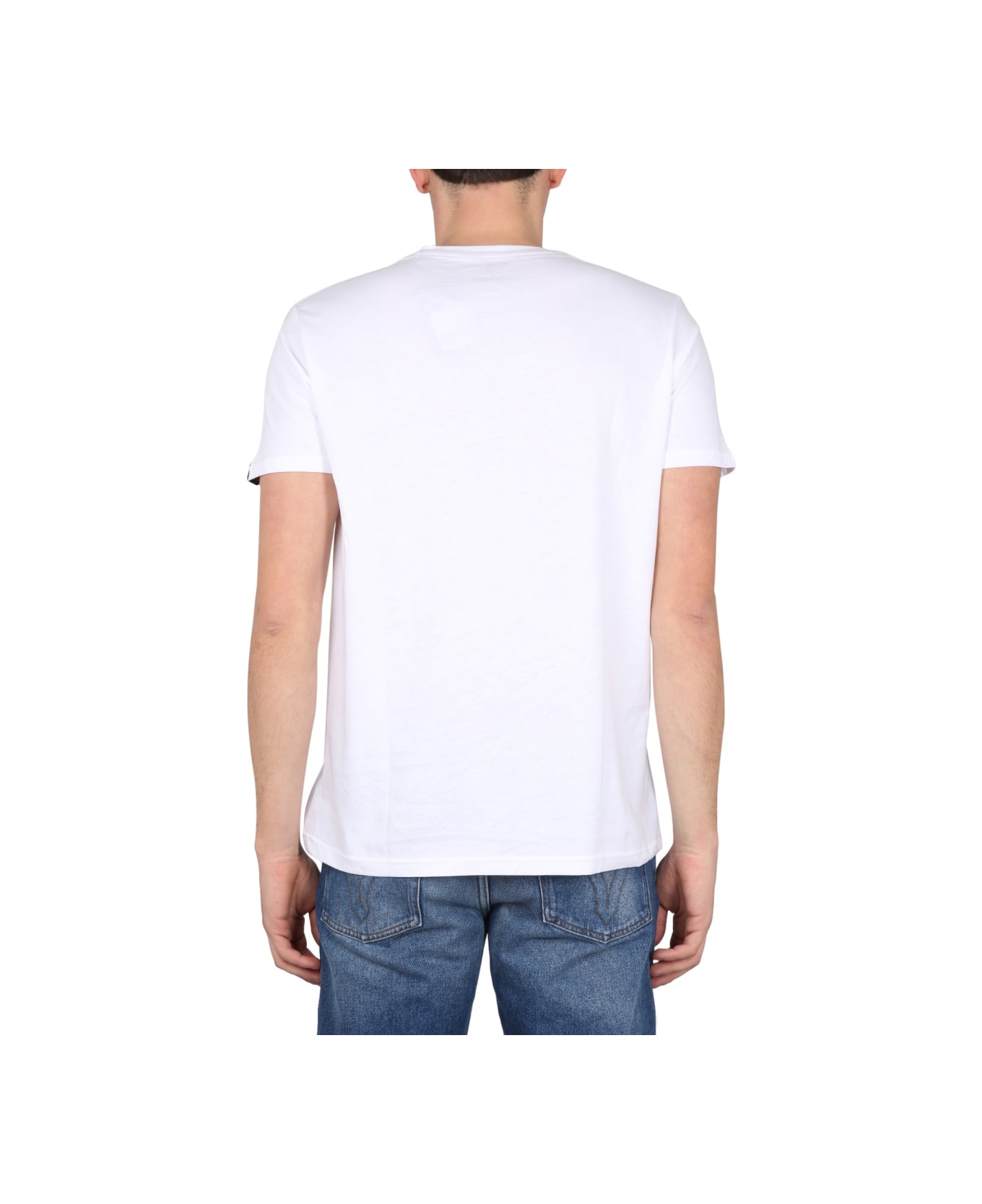 Alpha Industries Logo Print T-shirt - WHITE