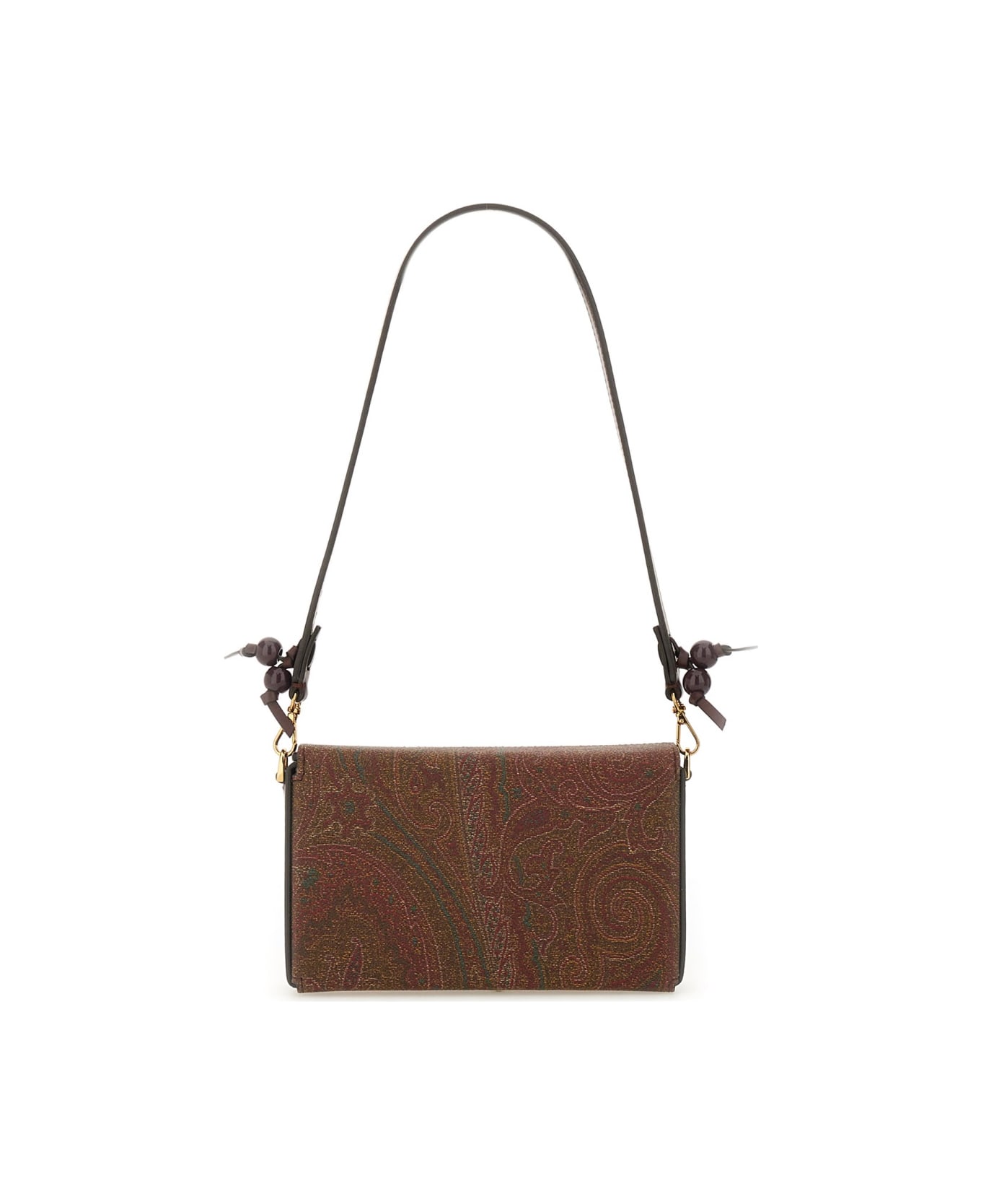 Etro Paisley Jacquard Clutch - BROWN