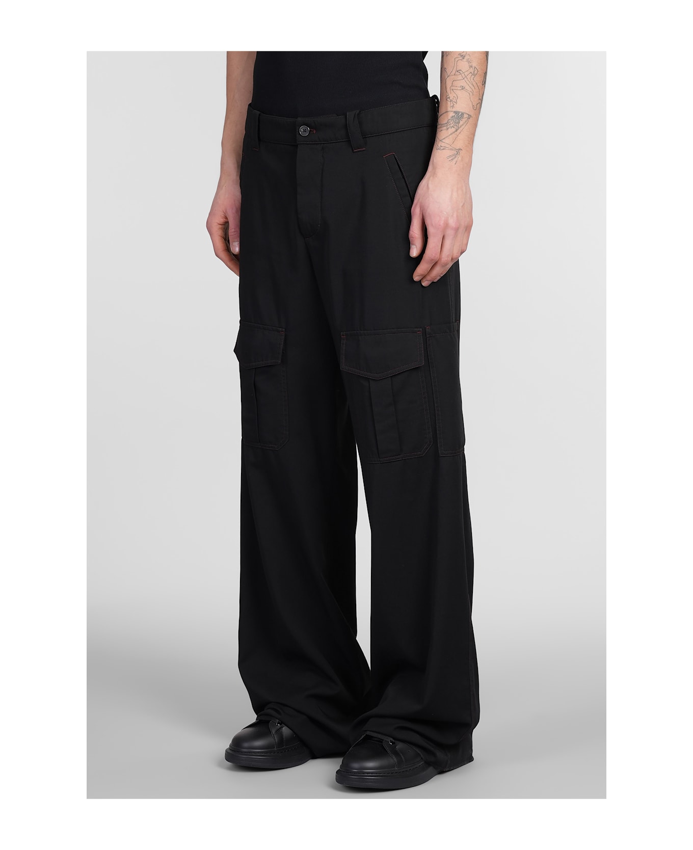 Alexander McQueen Pants In Black Wool - black