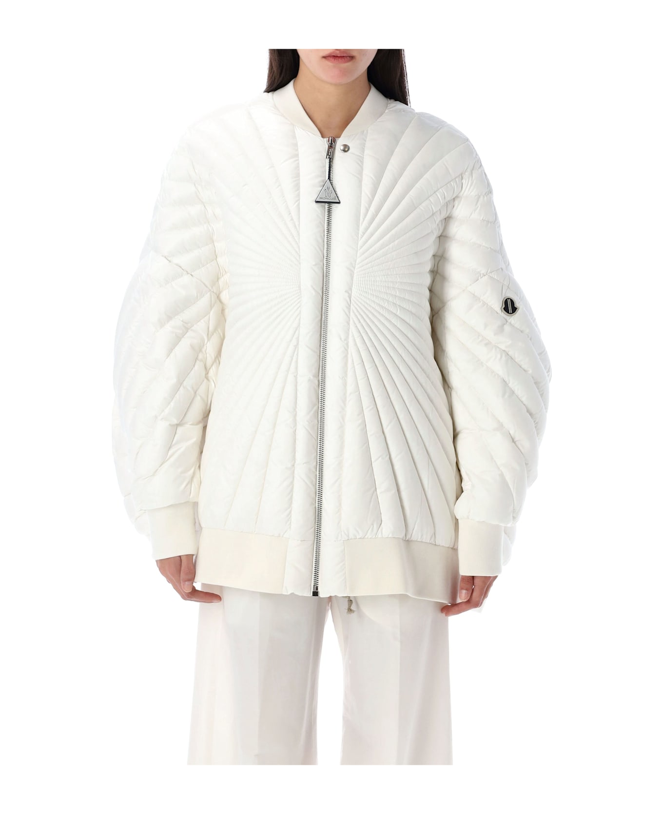 Moncler + Rick Owens Radiance Peter Down Bomber Jacket - WHITE