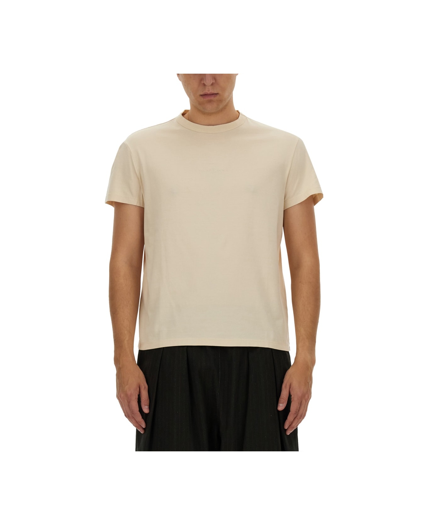 Maison Margiela Jersey T-shirt - BEIGE シャツ