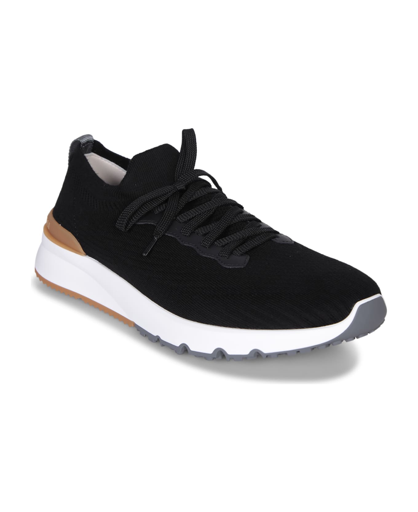 Brunello Cucinelli Low Knit Black Sneakers - Black スニーカー