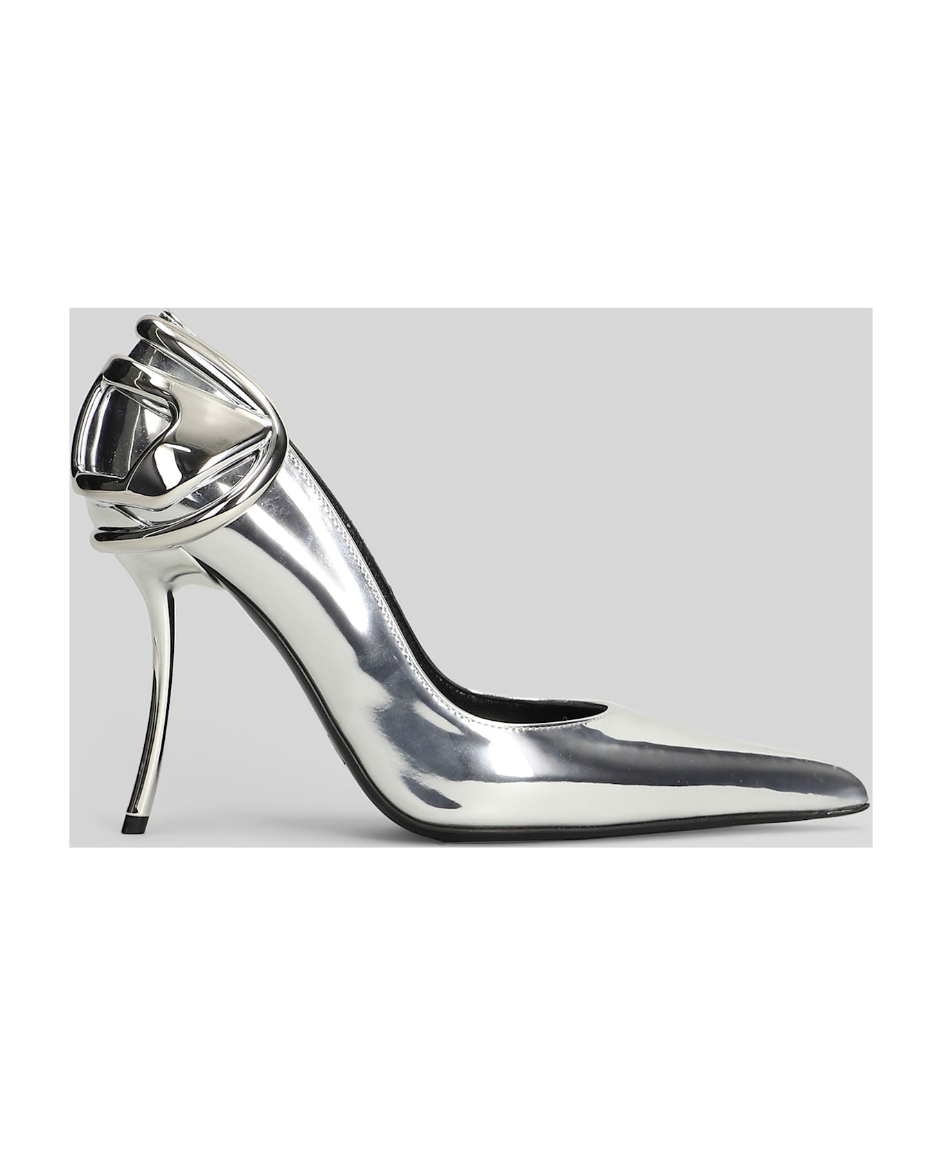 Diesel Ten&half Pumps In Silver Polyester - silver