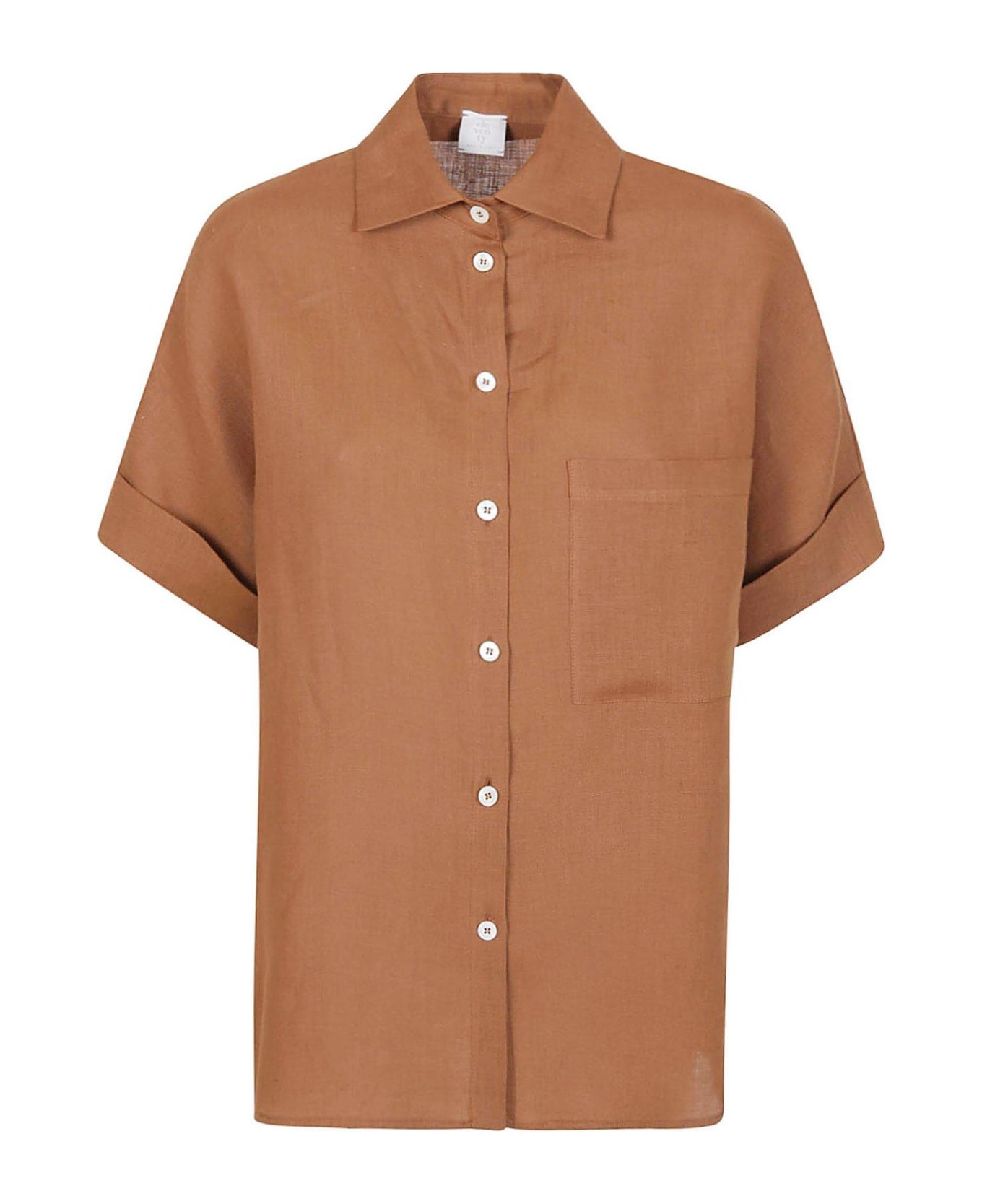 Eleventy Short-sleeved Button-up Shirt