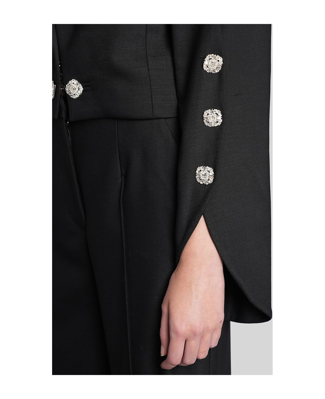 Costarellos Martti Blazer In Black Wool - black