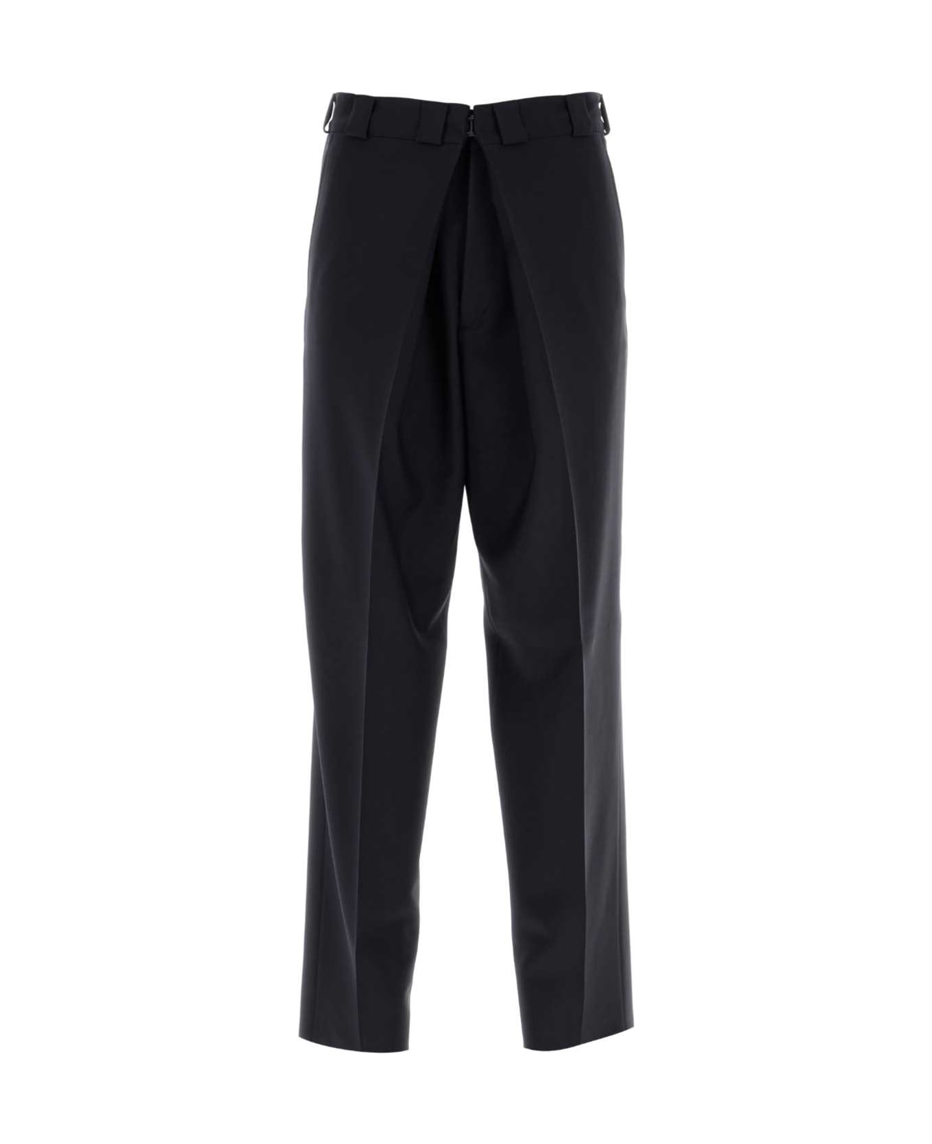 Givenchy Midnight Blue Wool Blend Wide-leg Pant | italist