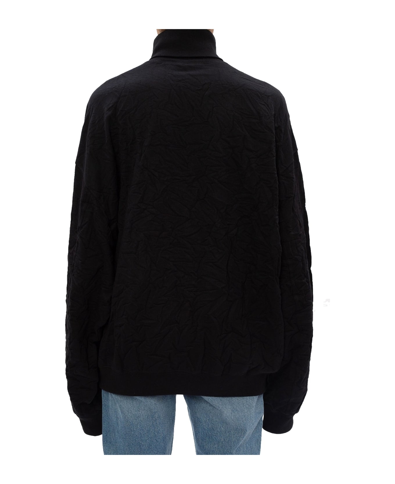 Balenciaga Oversize Turtleneck Sweater - Black ニットウェア