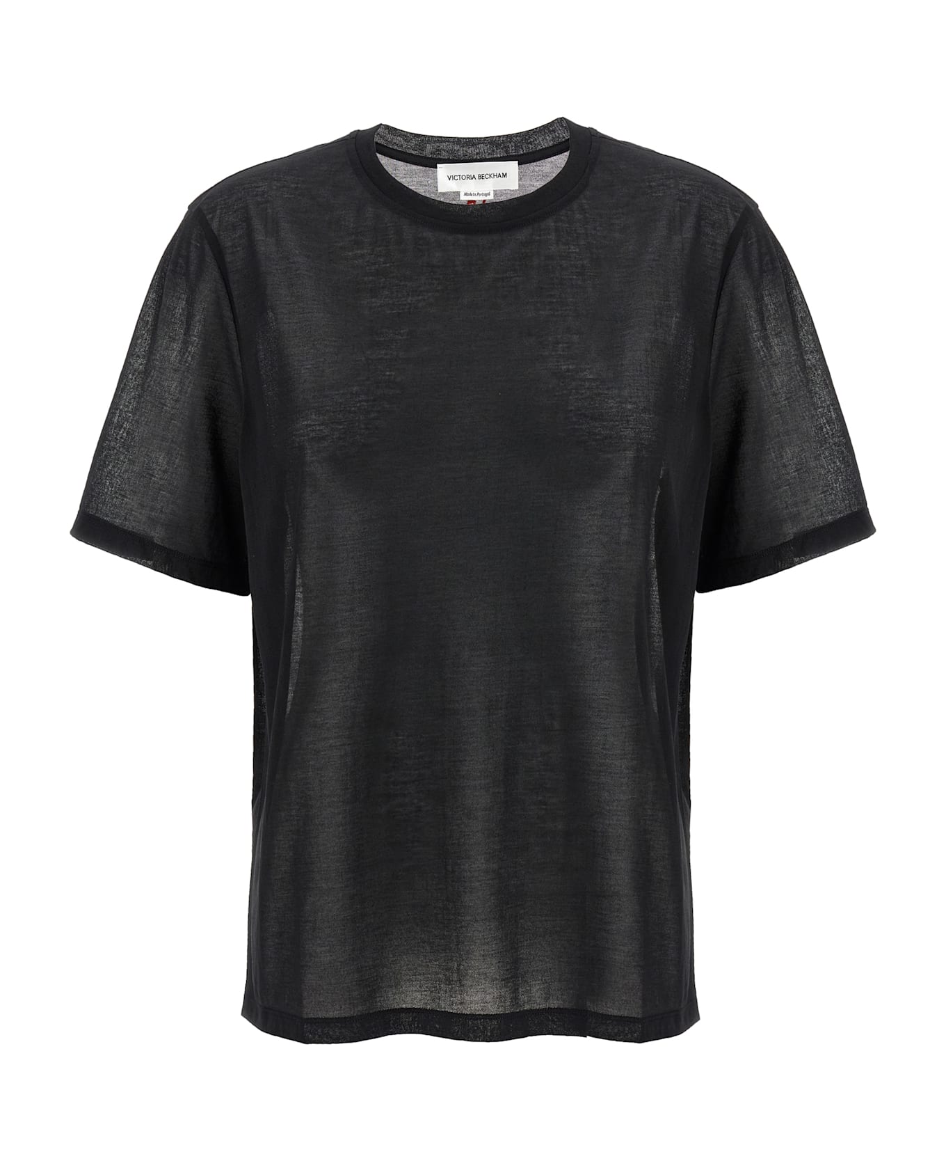 Victoria Beckham Logo Embroidery T-shirt - Black  