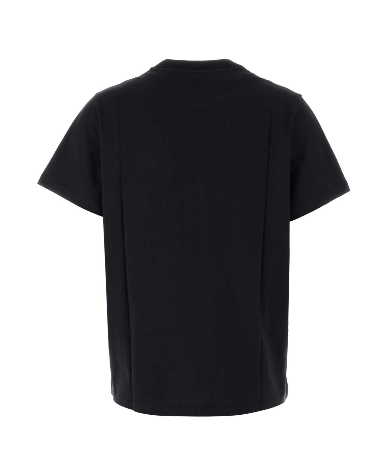 Ganni Slate Cotton T-shirt - PHANTOM