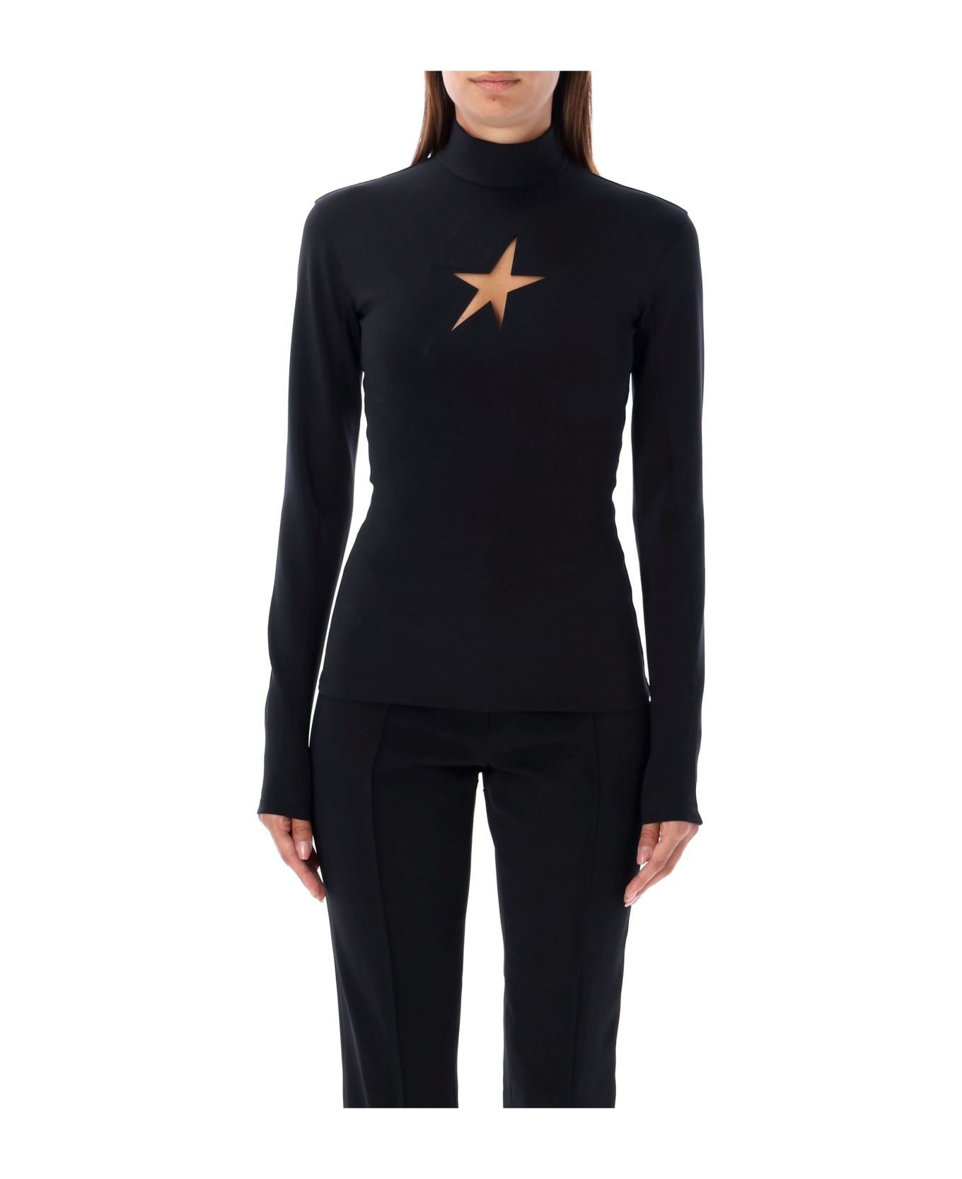 Mugler Star Top - BLACK