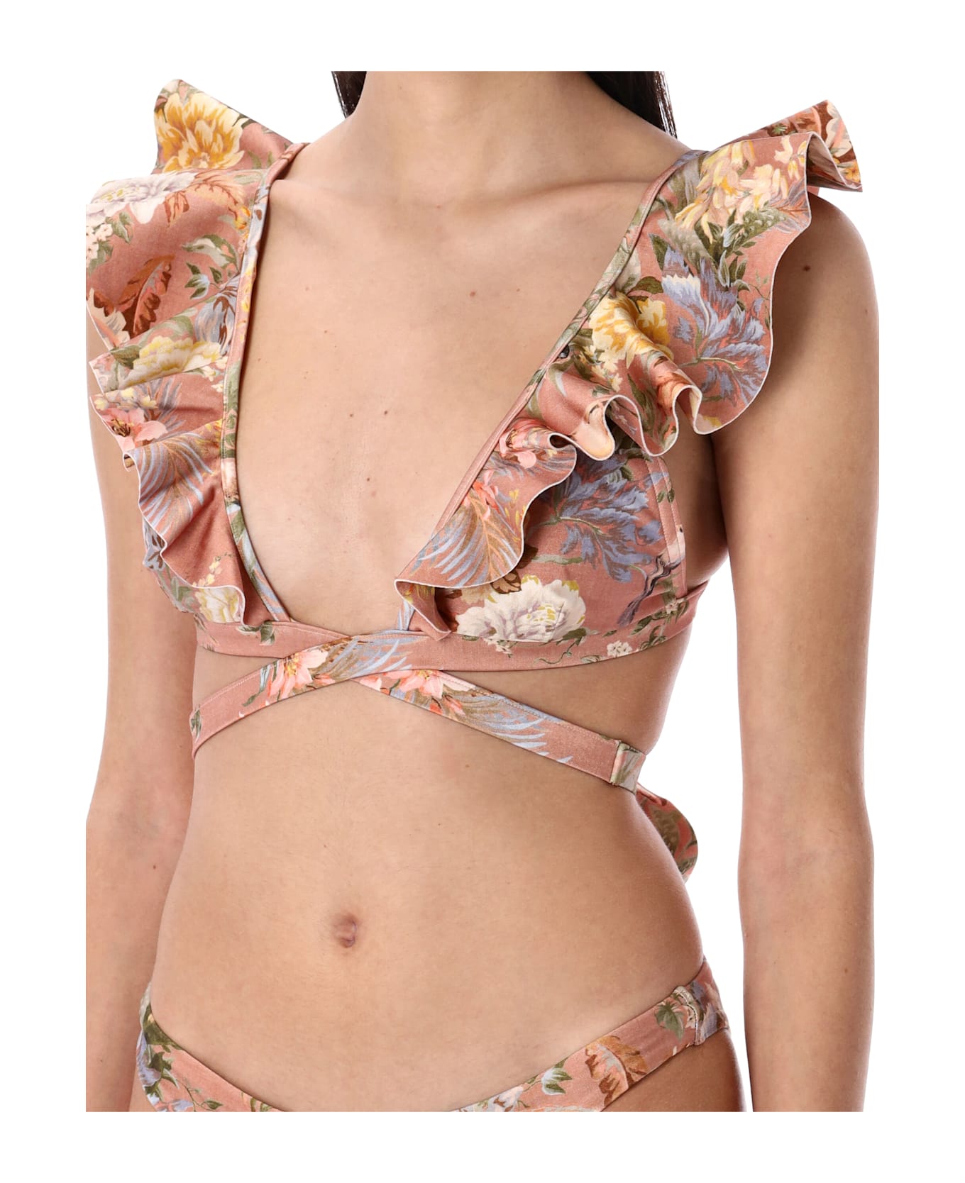Zimmermann Tallow Swimsuit - Tropical Oasis Pink