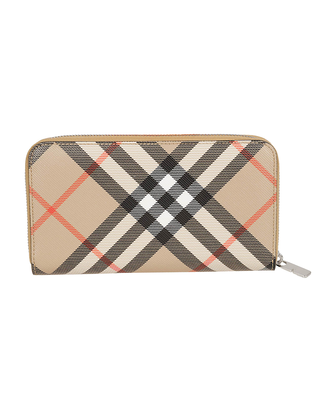 Burberry Check Zip-around Wallet - Sand