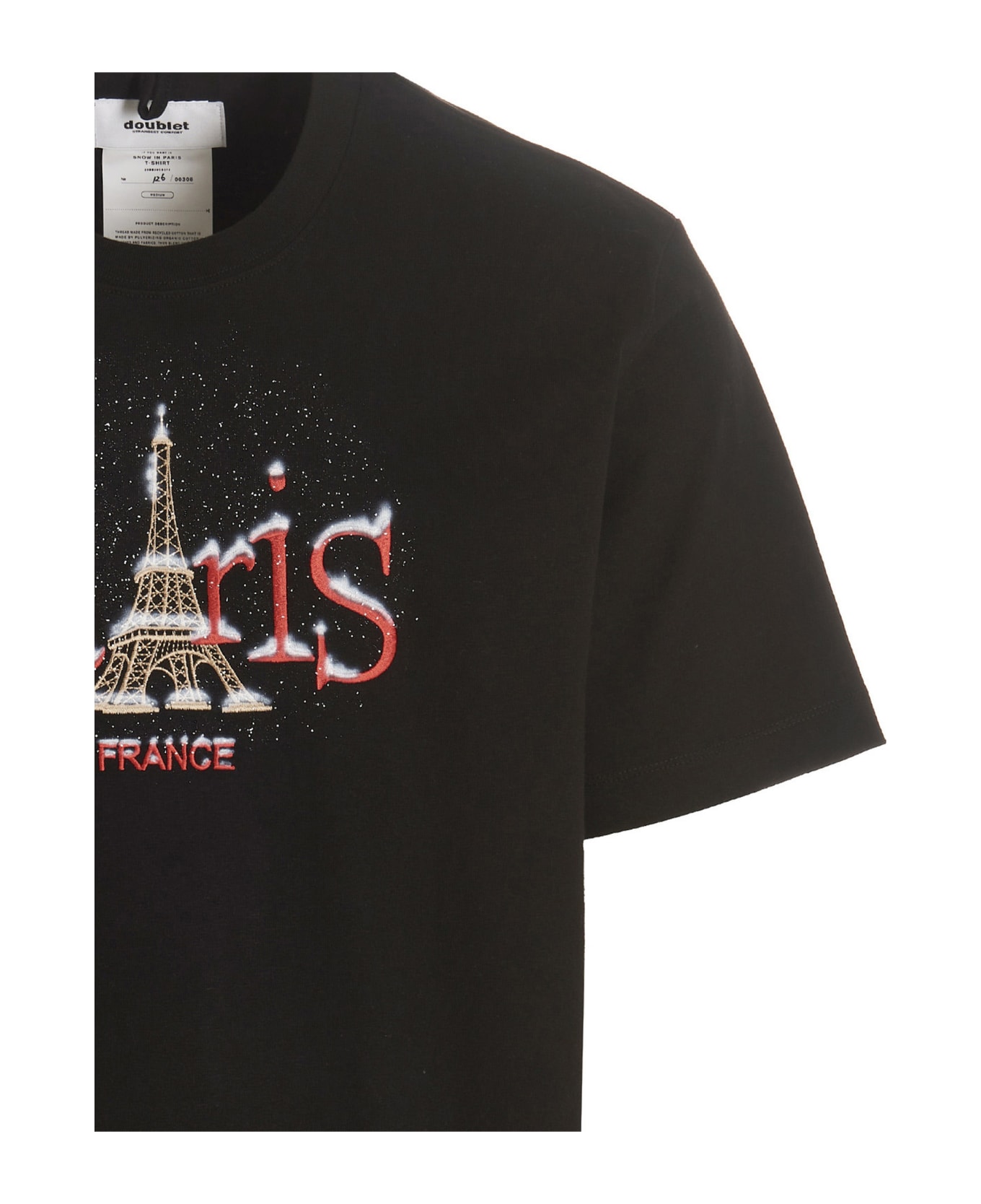 doublet T-shirt 'snow In Paris' - Black  
