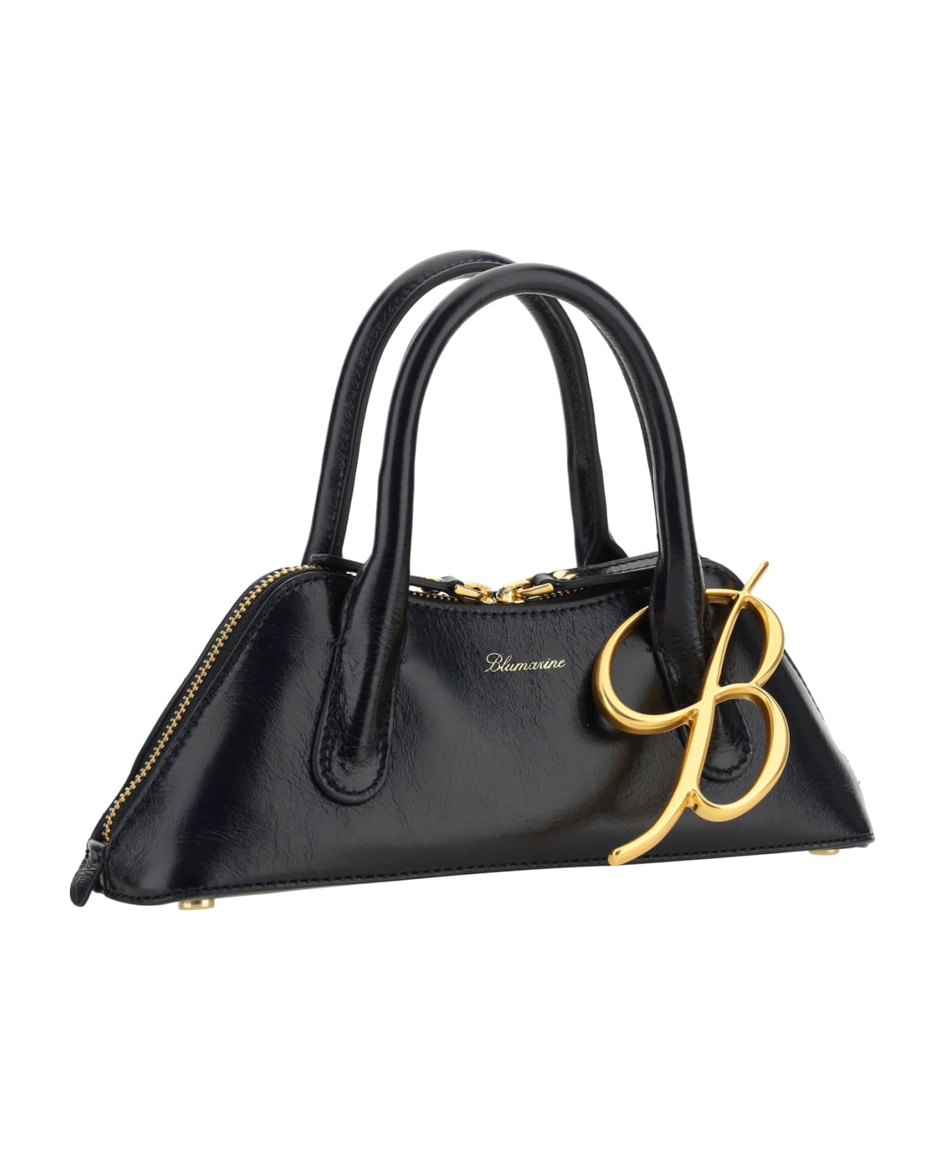 Blumarine Baguette Mini Handbag - Nero