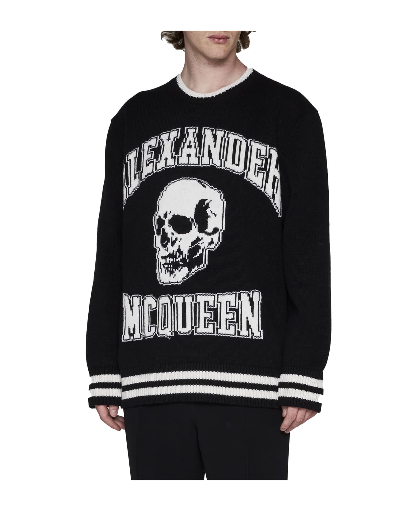 Alexander McQueen Varsity Sweater - Nero フリース