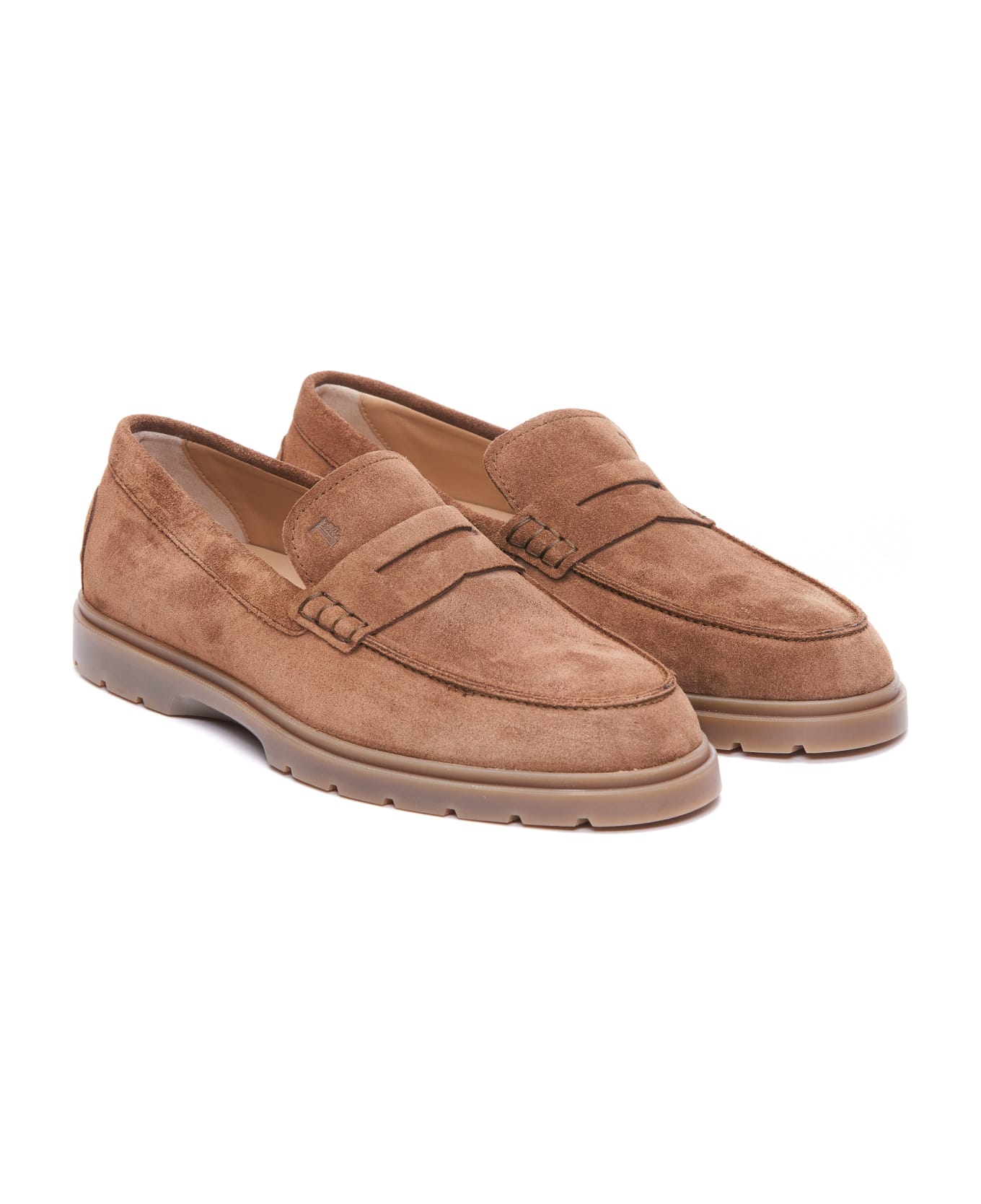 Tod's Leather Loafers - Brown ローファー＆デッキシューズ