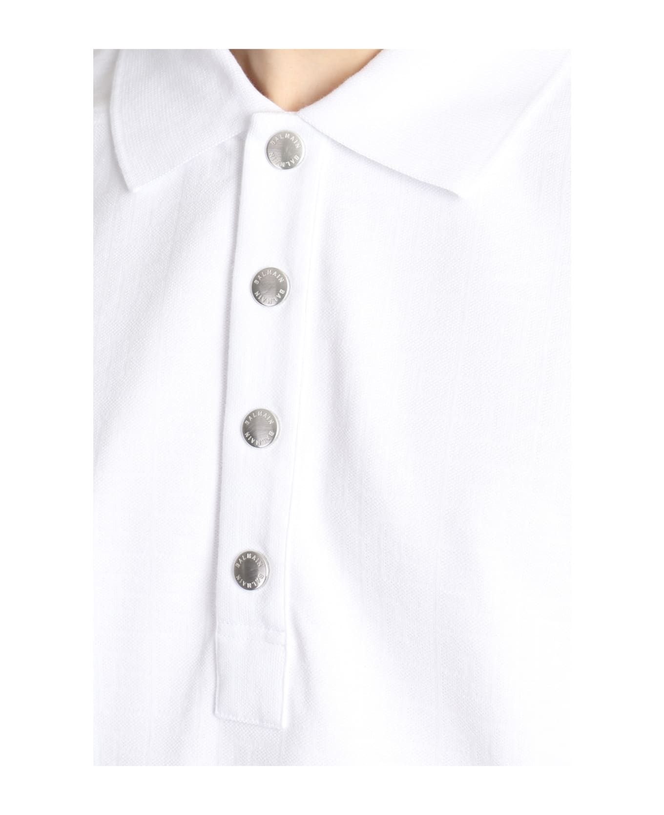 Balmain Polo - white ポロシャツ