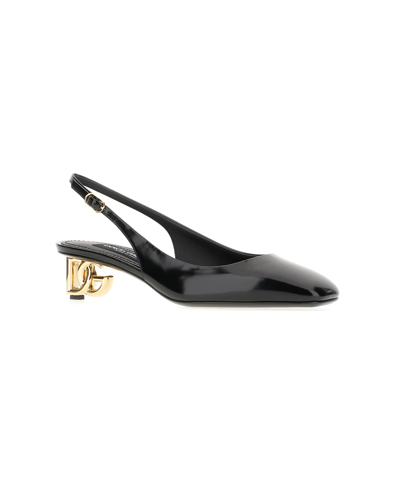 Dolce & Gabbana Black Leather Pumps - BLACK ハイヒール
