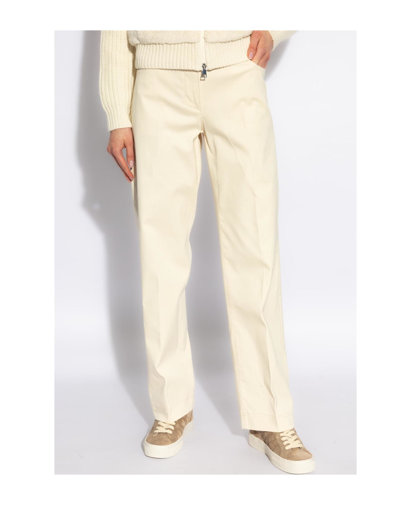 Moncler Cotton Pants - BEIGE