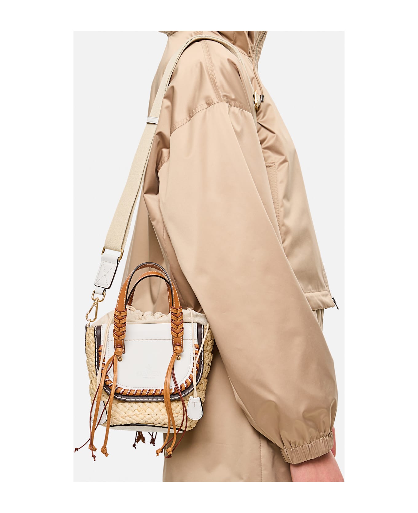 Cuba Lab Habanera Leather Handbag - White