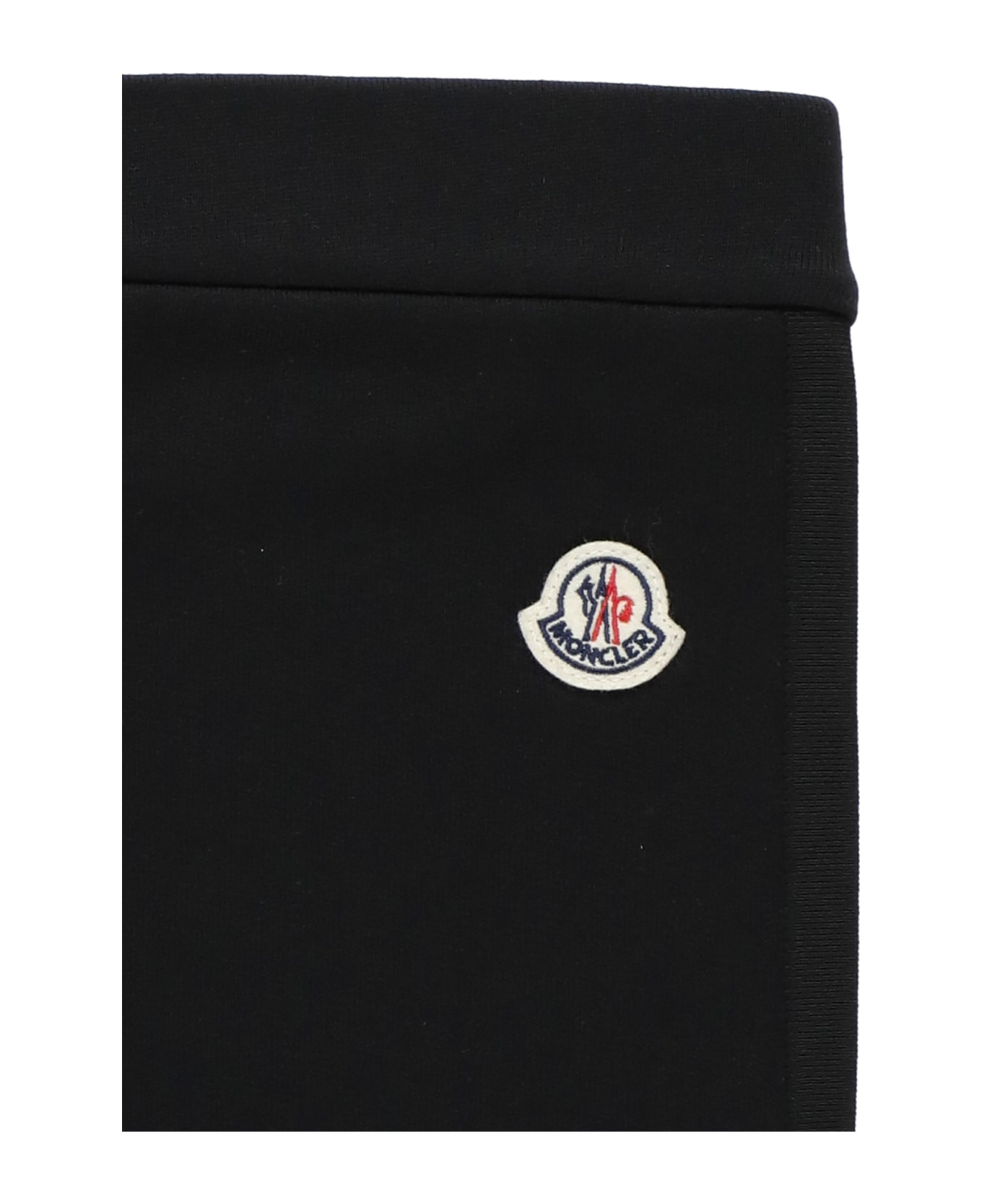 Moncler Sweatpants With Logo - BLACK ボトムス