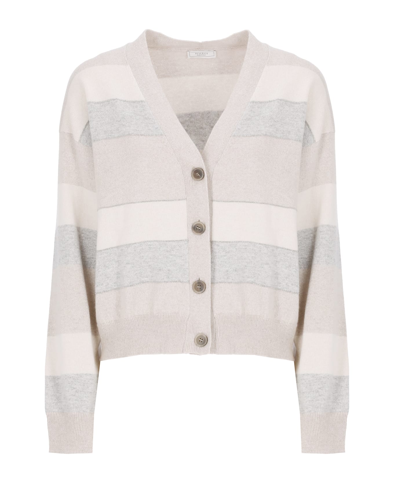 Peserico Wool Blend Cardigan - Beige