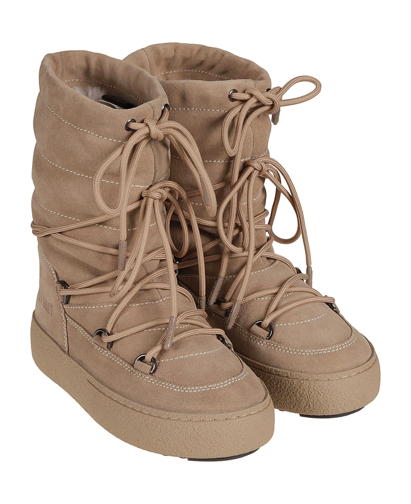 Moon Boot Ltrack Suede Boots - Sand