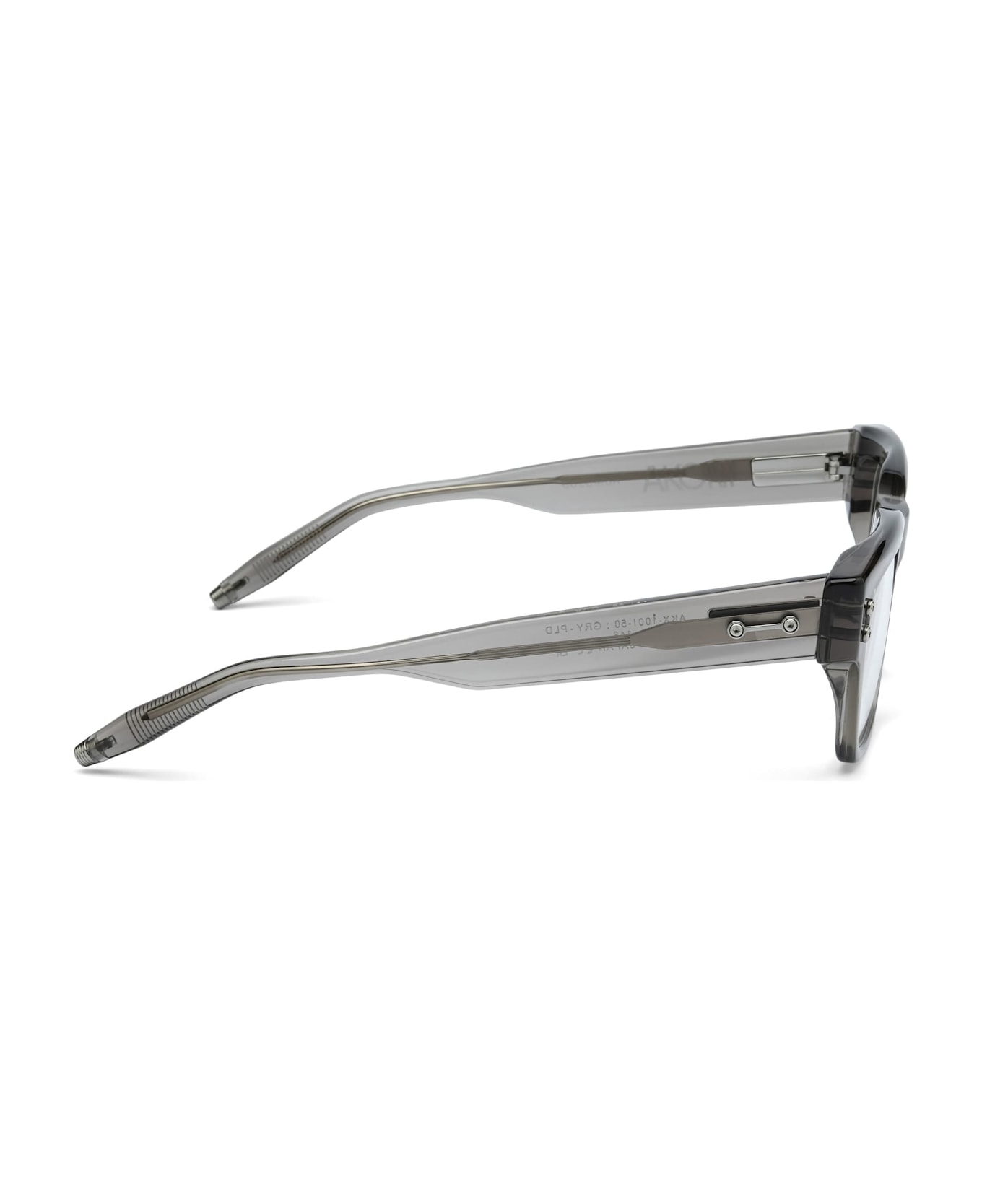 Akoni Columba - Crystal Dark Grey / Black Palladium Rx Glasses - transparent grey/palladium