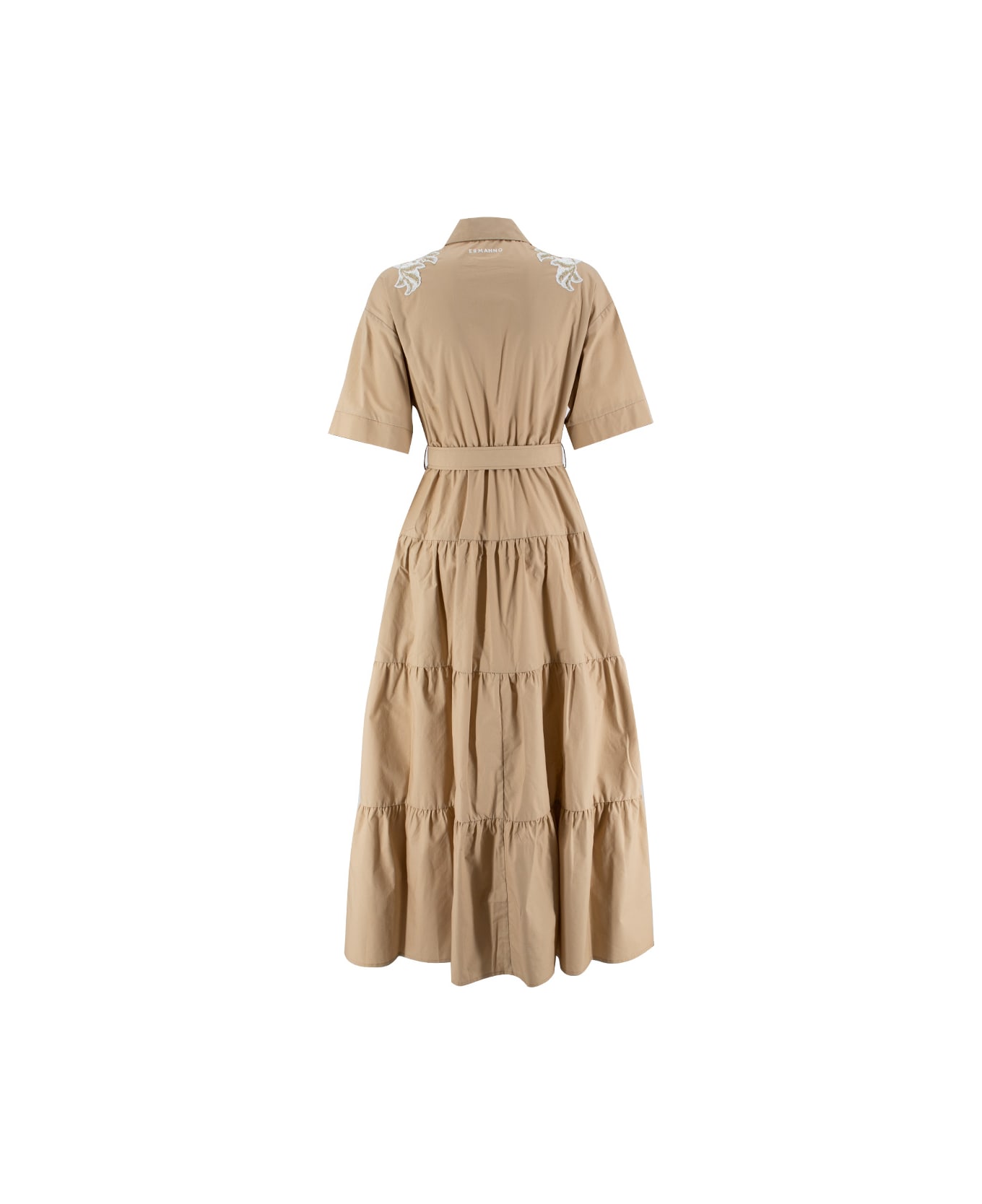 Ermanno Firenze Dress - NUTS/OFF WHITE