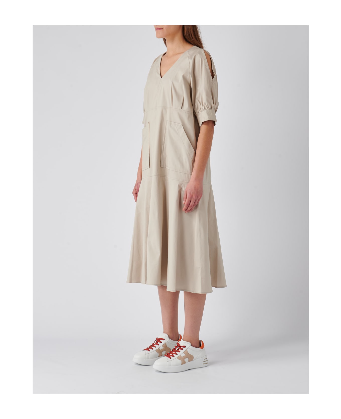 Gran Sasso Cotton Dress - CORDA ワンピース＆ドレス