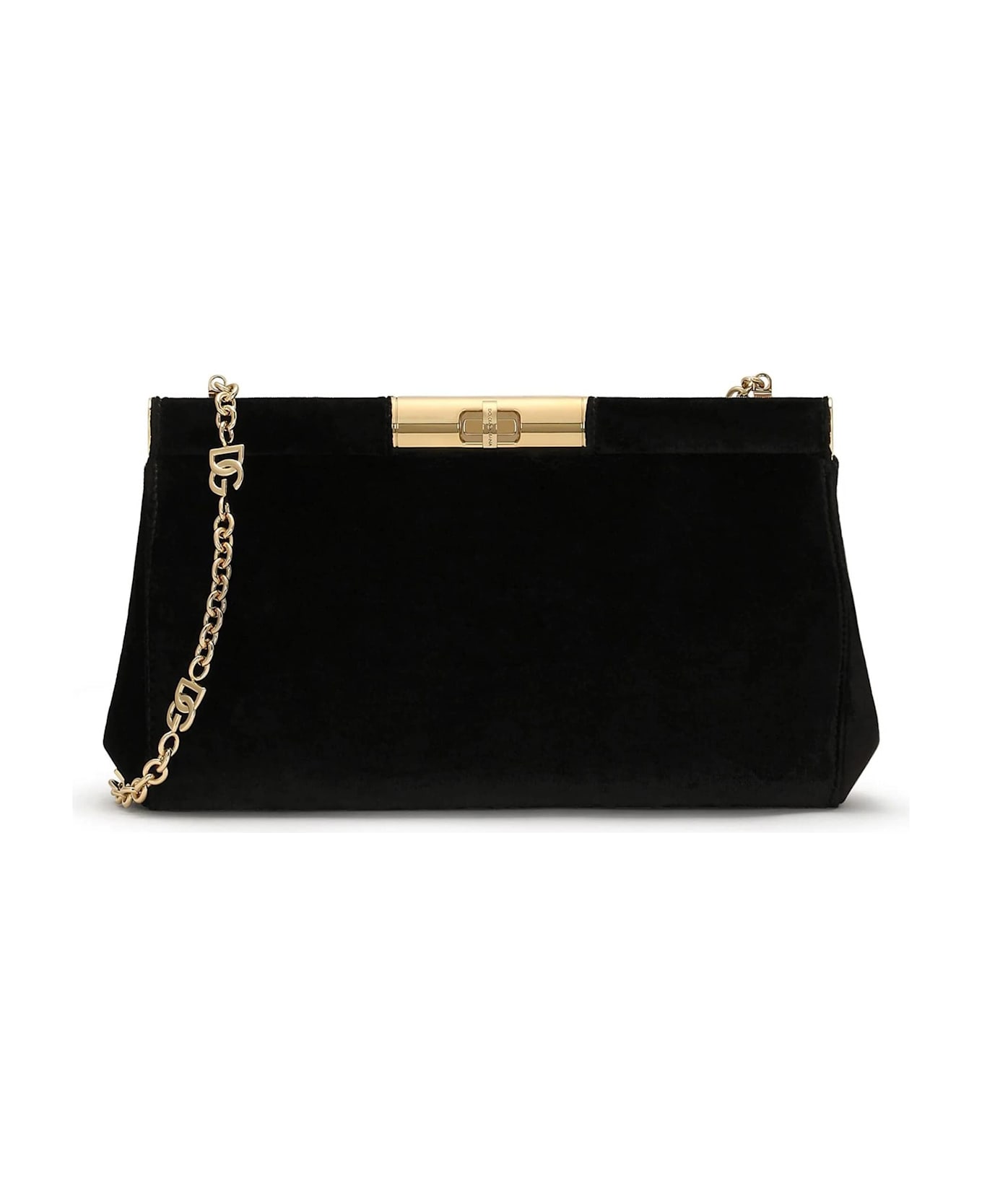 Dolce & Gabbana Borsa Velluto Tracolla - Nero