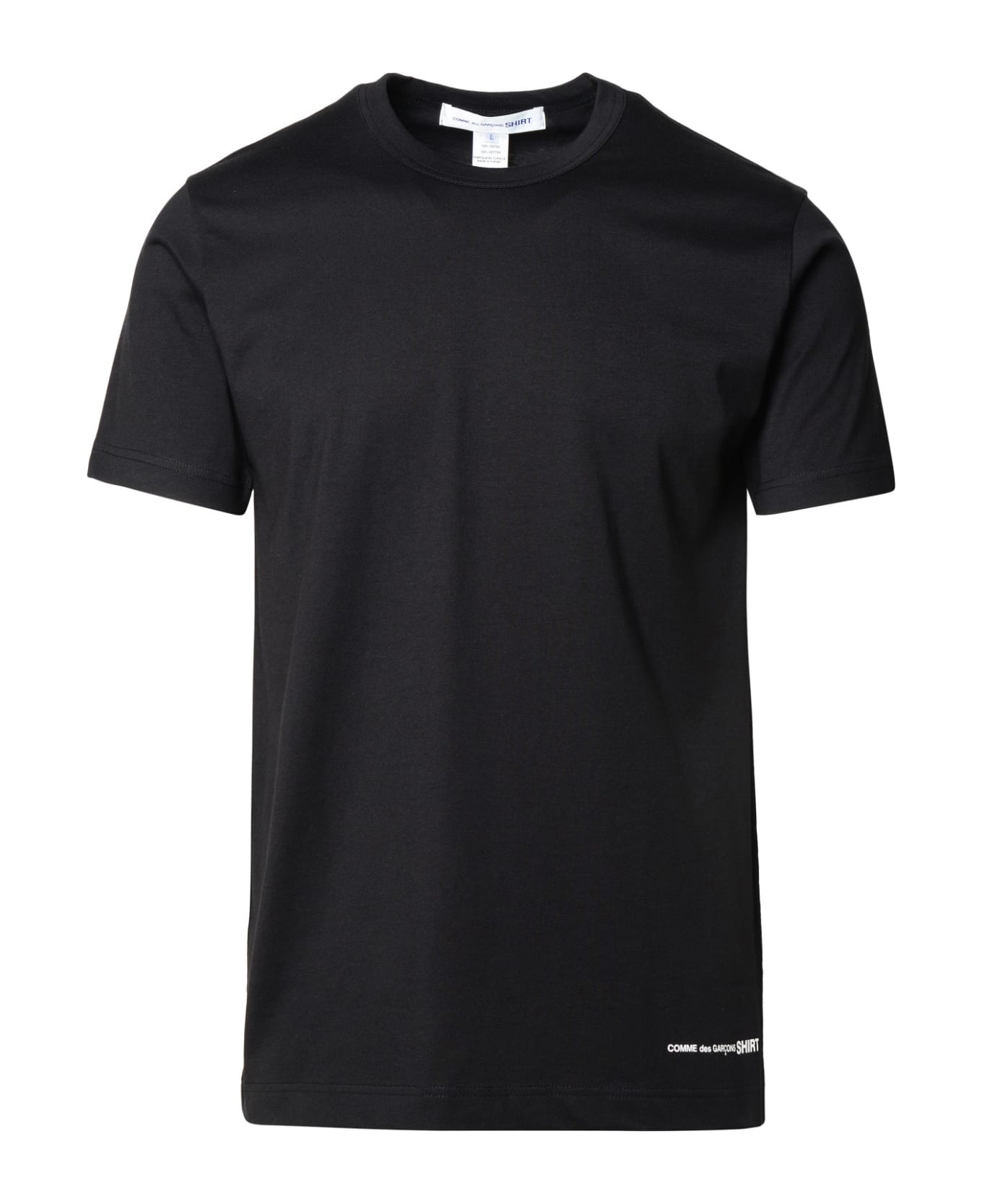 Comme des Garçons Shirt Black Cotton T-shirt - Black