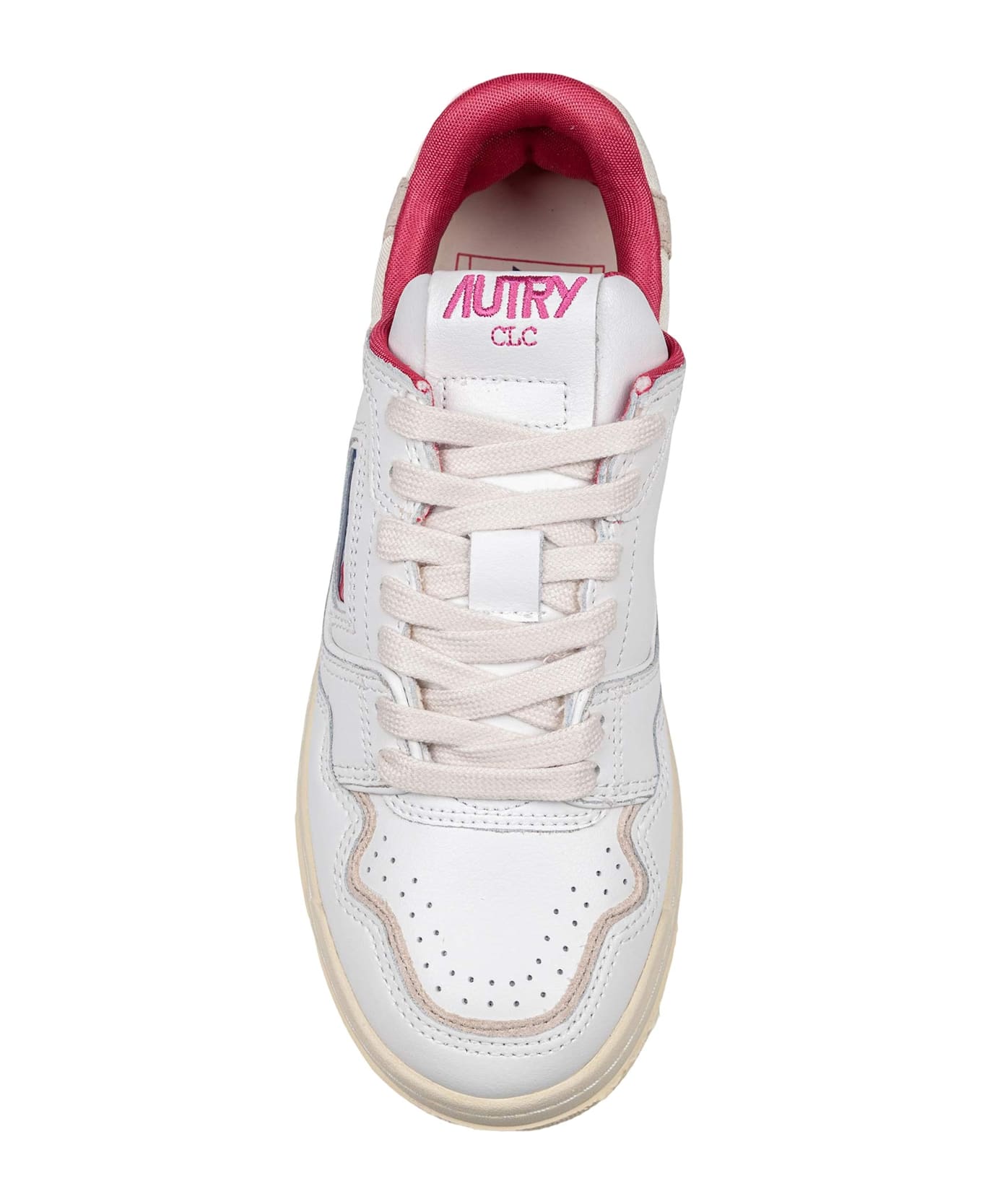Autry Sneakers Clc Low In Leather Color White - Bianco