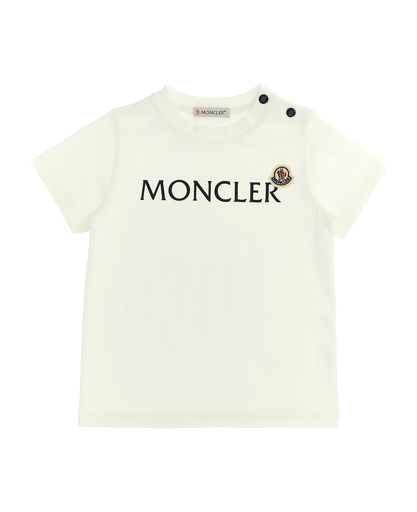 Moncler Logo T-shirt - White/Black