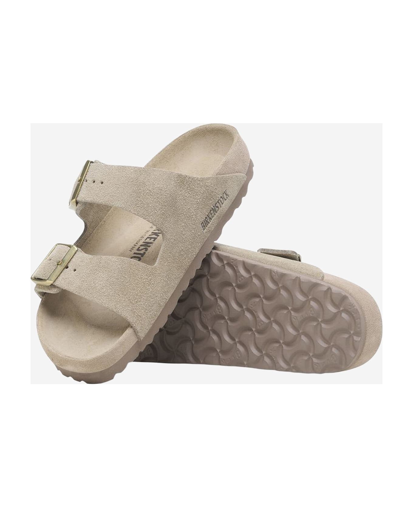 Birkenstock Arizona Suede Sandals - Beige