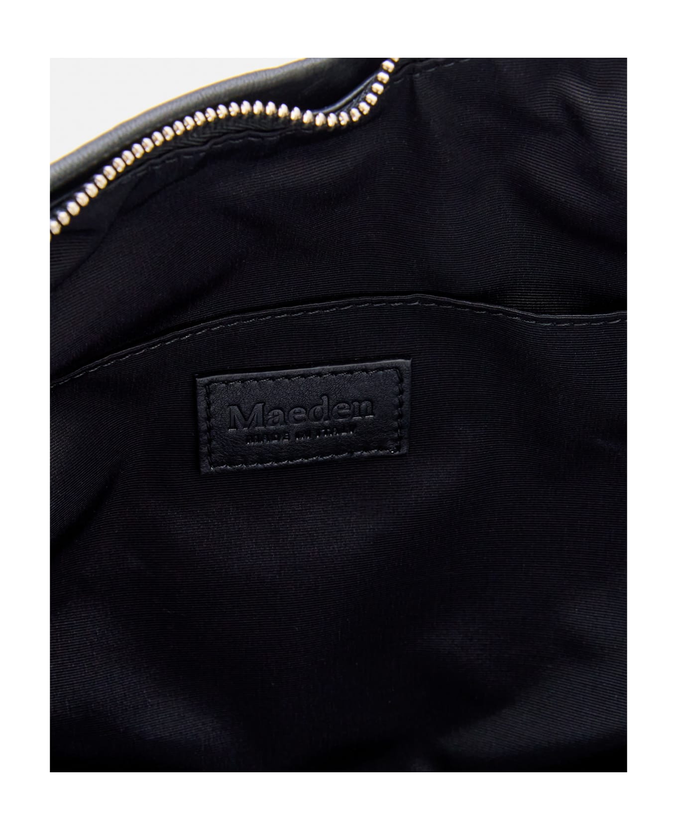 Maeden Yela Leather Hobo Bag - Black