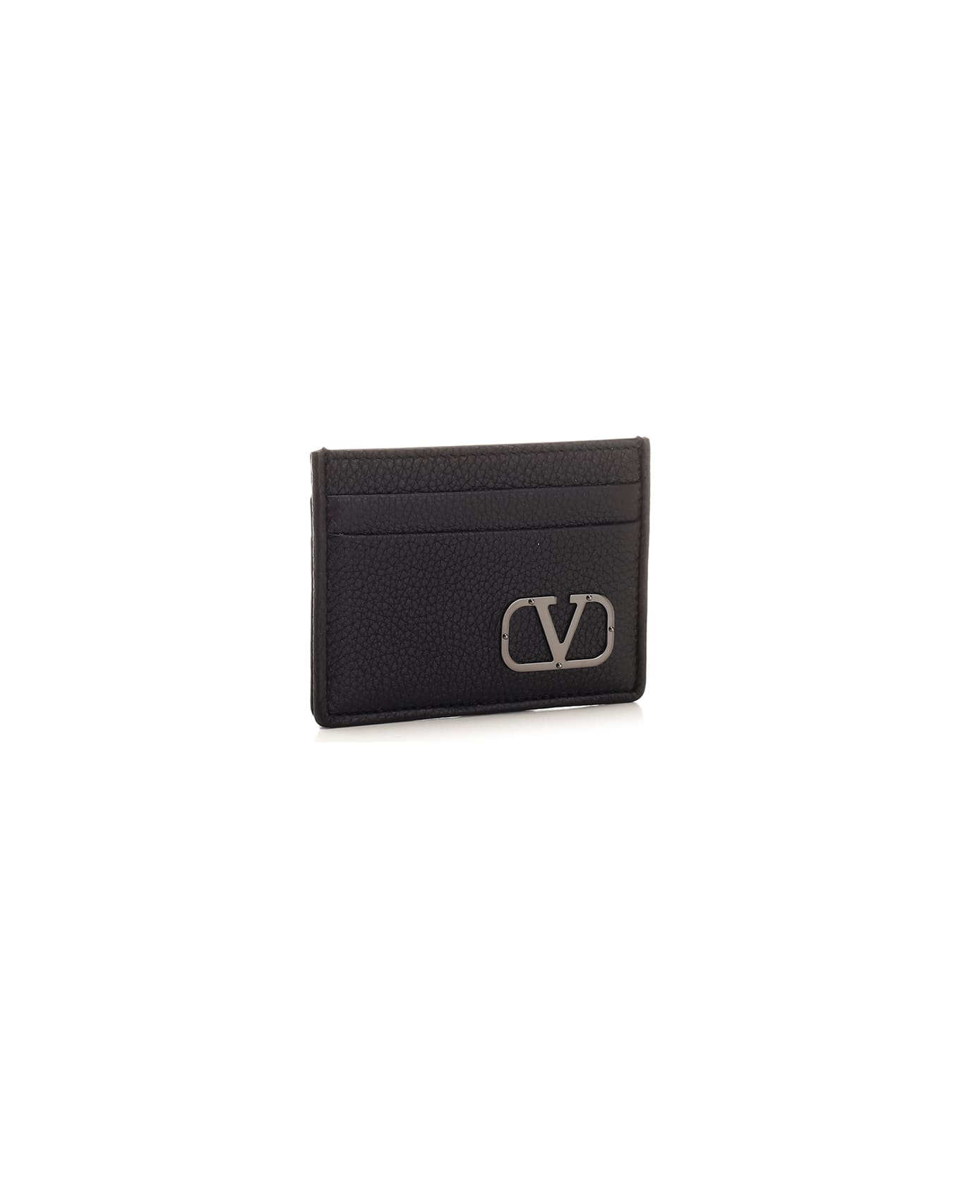 Valentino Garavani Leather Card Holder - Black 財布